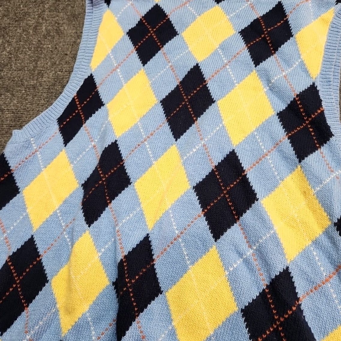 Polo Ralph Lauren Polo Ralph Lauren Vest Mens X-large Sky Blue Cashmere Cotton Knit Argyle Golf Pastel Outfit Ready Casual Size US XL / EU 56 / 4 - 6 Thumbnail