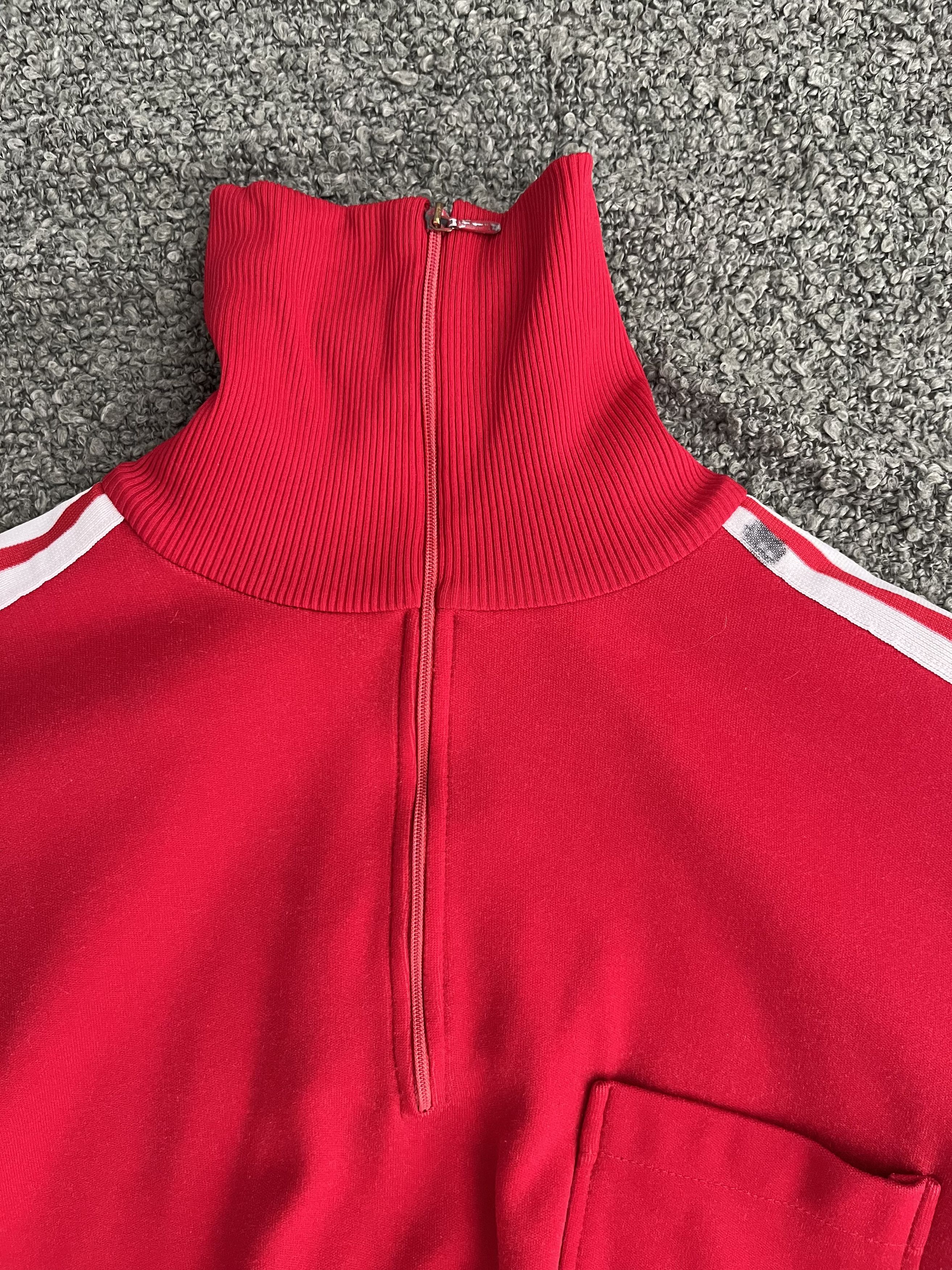 Adidas Vintage 80s Adidas Bayern Munich Track Top Jacket Red Size US S / EU 44-46 / 1 - 4 Thumbnail