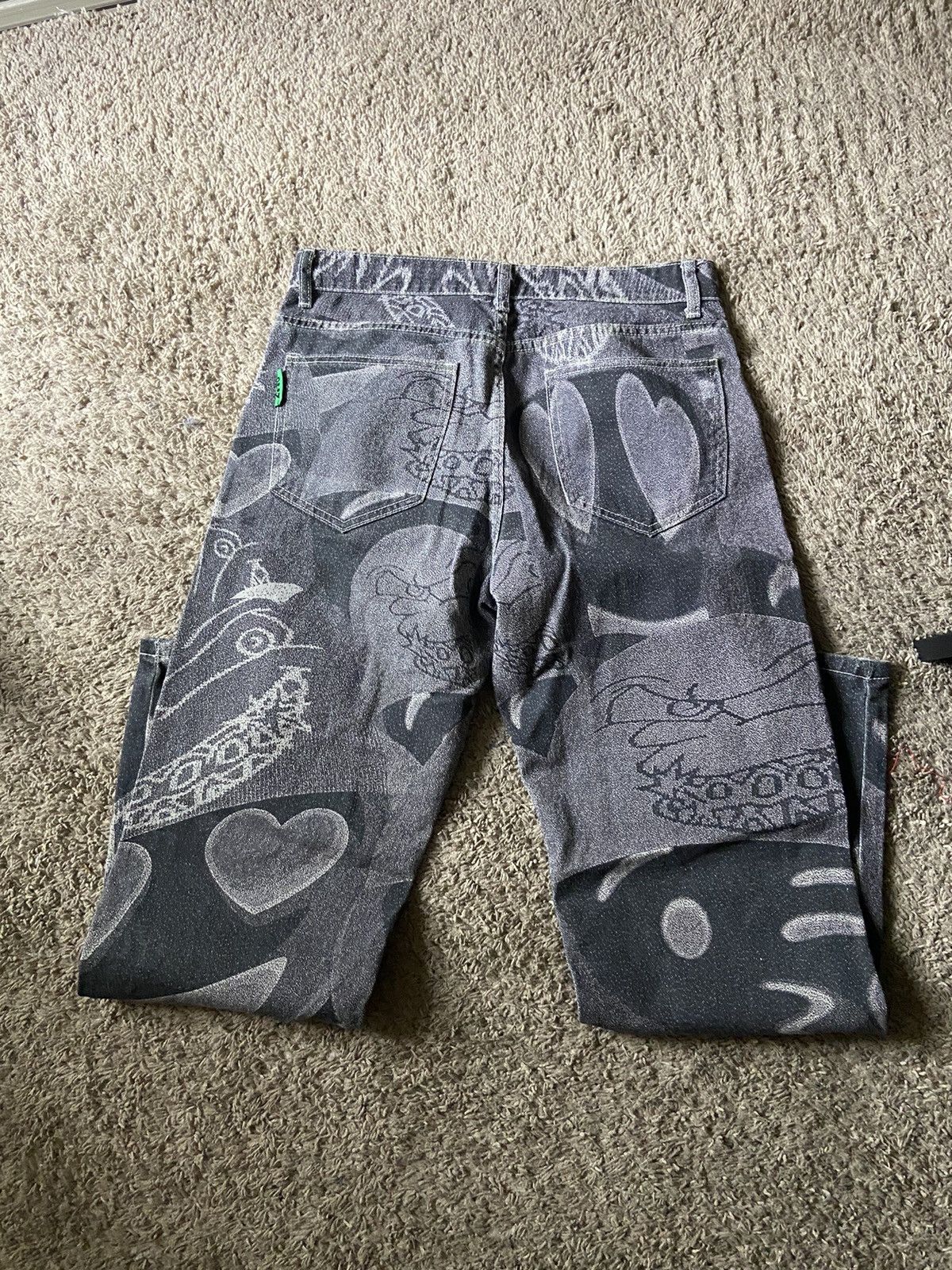 Vintage Fuck this industry “Emojeans” Size US 30 / EU 46 - 6 Thumbnail