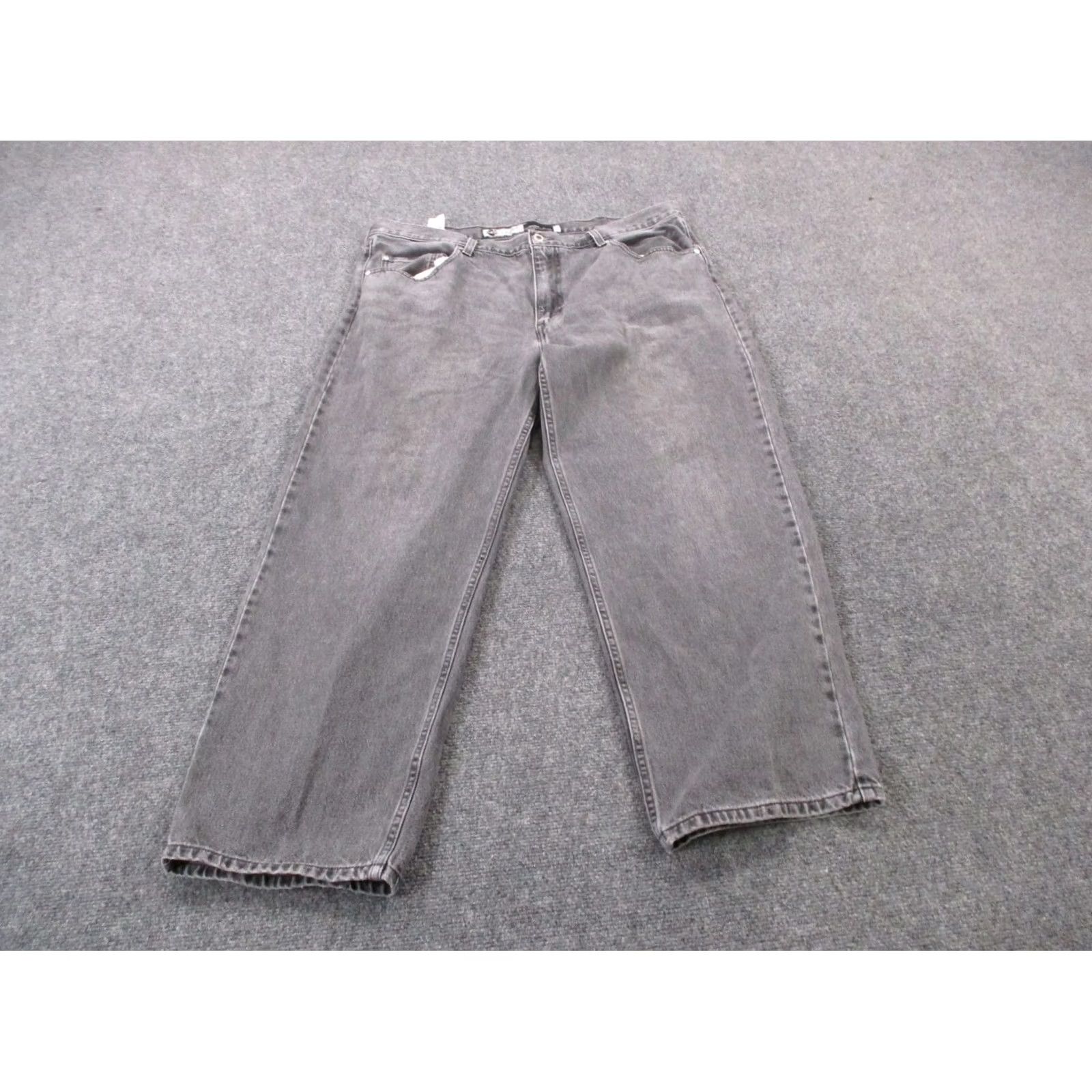 Levi's Levis Silvertab Jeans Mens 40x30 Gray Denim Straight Relaxed Fit Jeans Size US 40 / EU 56 - 2 Thumbnail