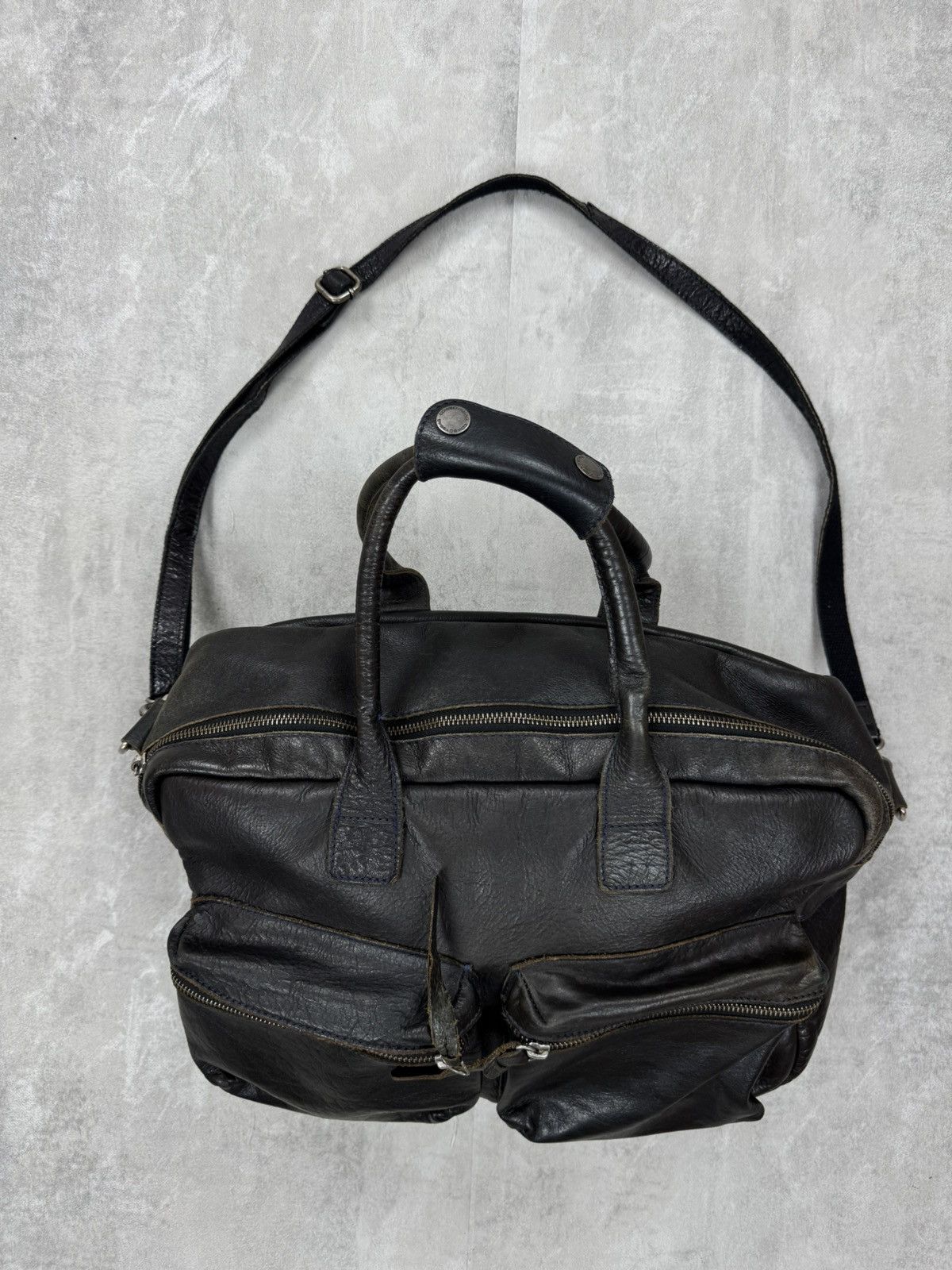 Handmade Cowboysbag leather shoulder CowBoys bag biker motorcycle bag Size ONE SIZE - 2 Thumbnail