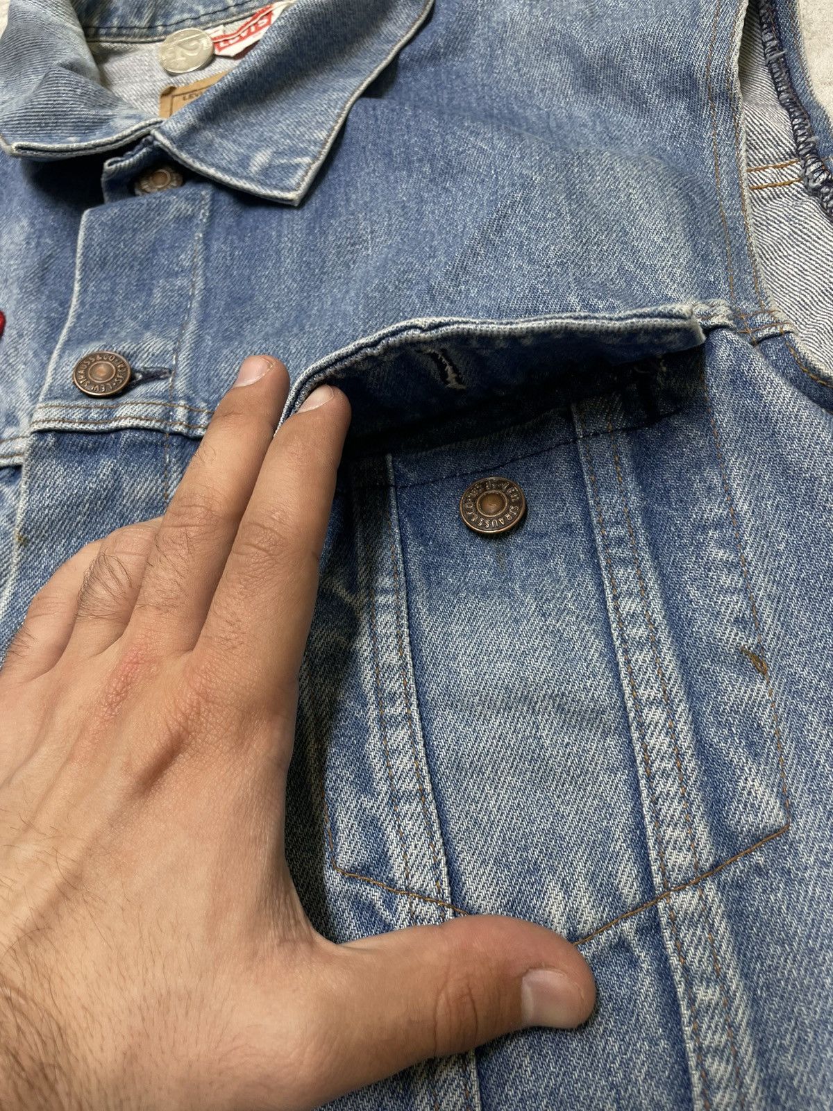 Levi's × Levi's Vintage Clothing × Vintage Vintage Levi’s France Vest, Raw Denim M/ Yamaha Detail Size US M / EU 48-50 / 2 - 5 Thumbnail