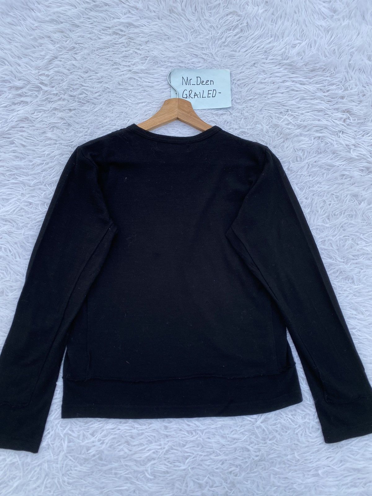 Comme des Garcons × H&M Rare H&M x Comme Des Gracons Wool Longsleeve Tshirt Size US S / EU 44-46 / 1 - 23 Thumbnail