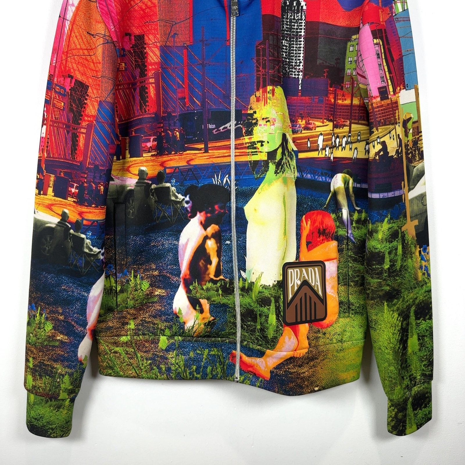 Prada Prada SS19 Psychedelic Zip Up Jacket Size US S / EU 44-46 / 1 - 3 Thumbnail