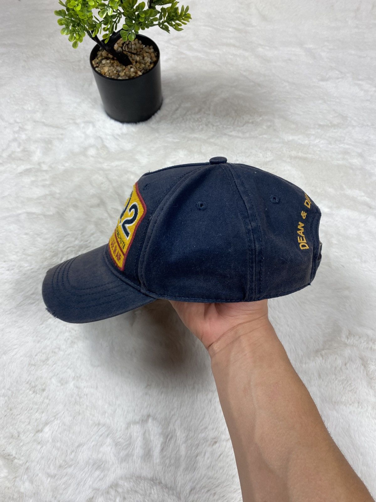 Dsquared2 Dsquared2 DSQ2 Baseball Cap Navy Blue Parachute Patch Size ONE SIZE - 3 Thumbnail