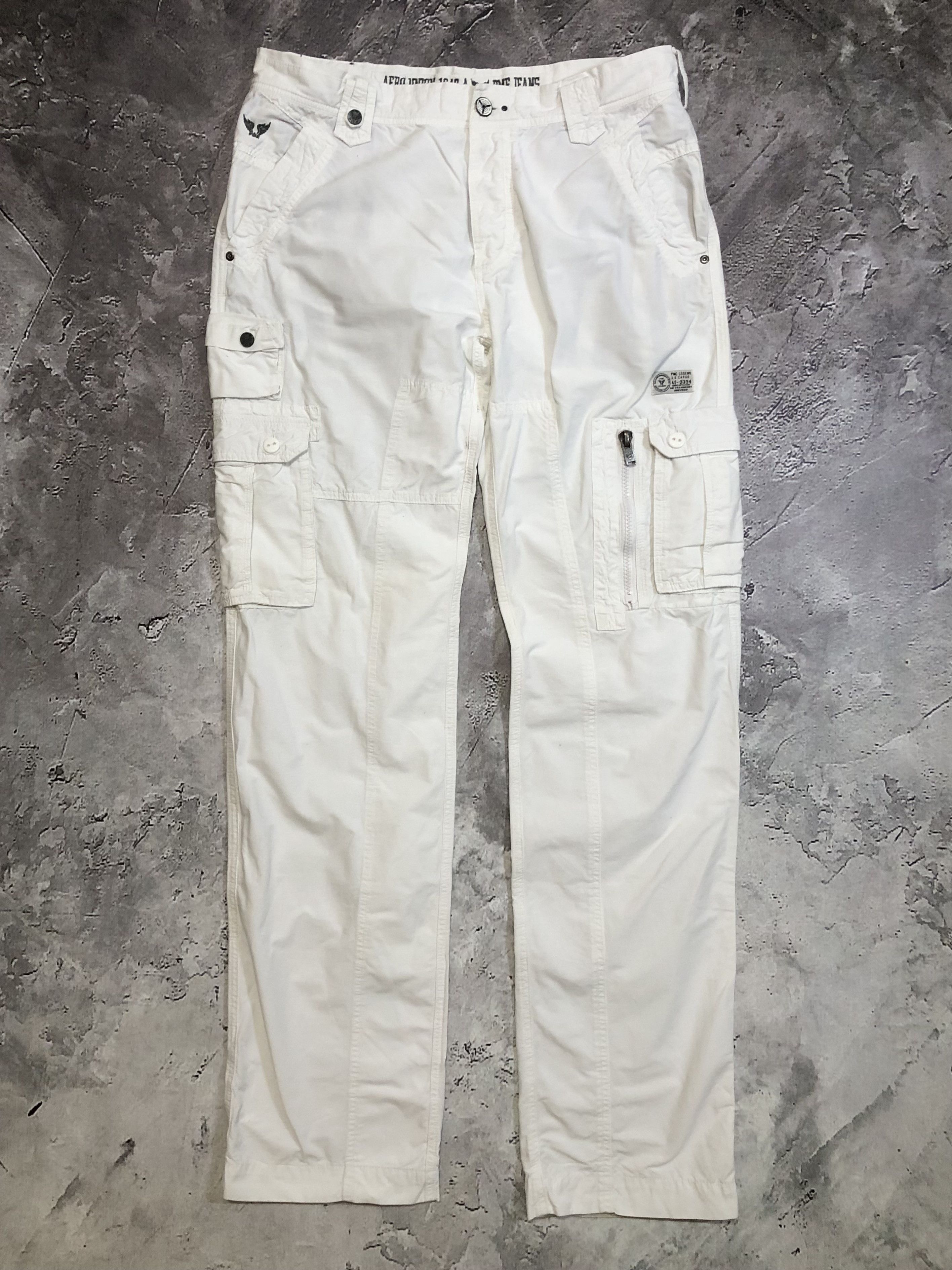 Image of Avant Garde x Vintage Pme Legend Vintage Cargo Pants in White, Men's (Size 36)