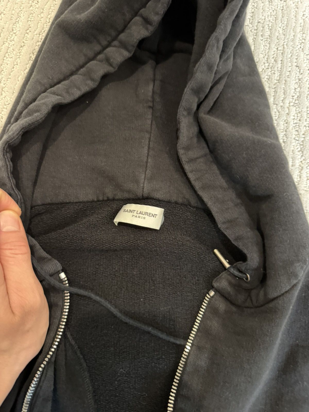 Saint Laurent Paris Saint Laurent University Zip Up Sz XL Size XL / US 12-14 / IT 48-50 - 3 Thumbnail