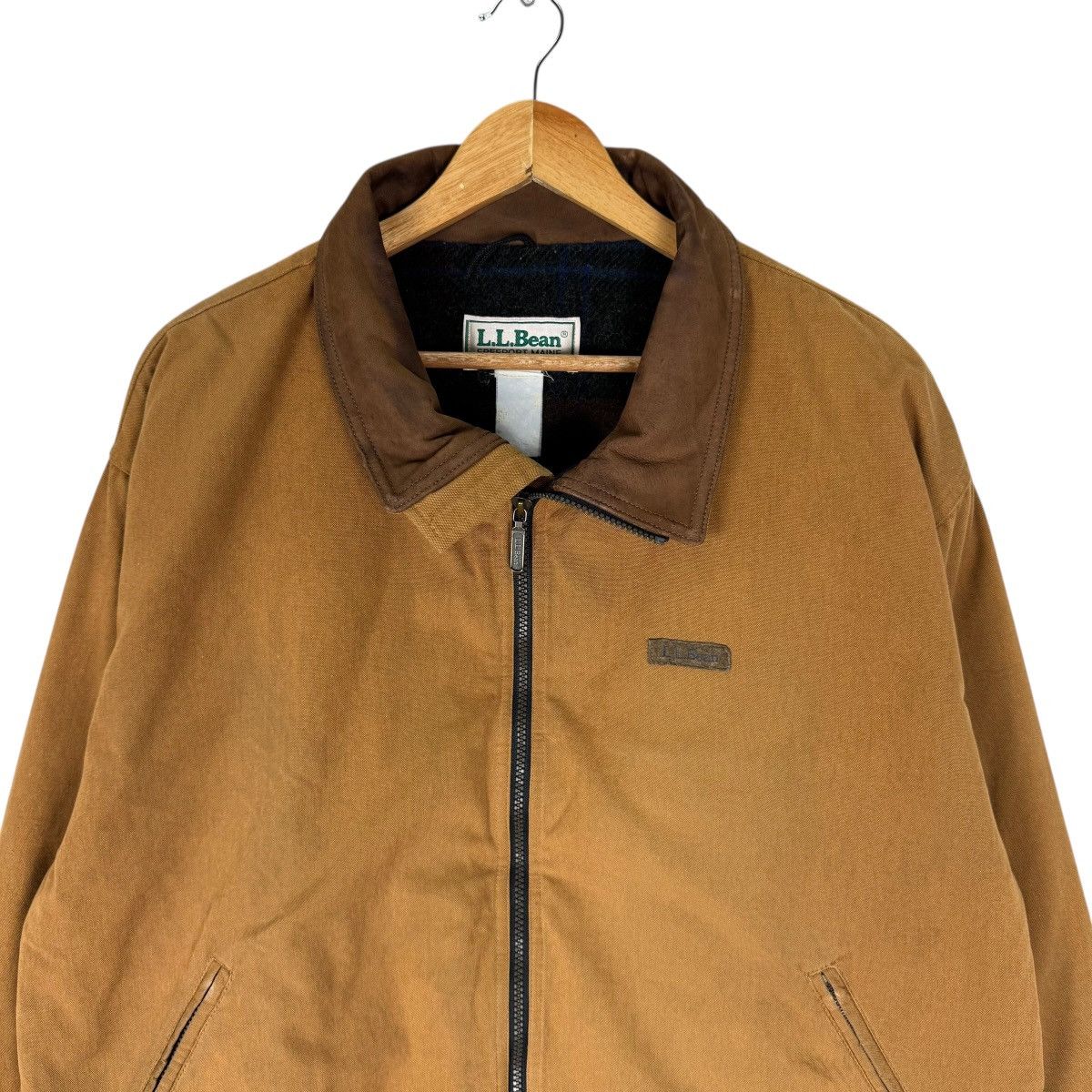 L.L. Bean ☀️LL BEAN LEATHER COLLAR CHORE JACKET Size US XL / EU 56 / 4 - 3 Thumbnail