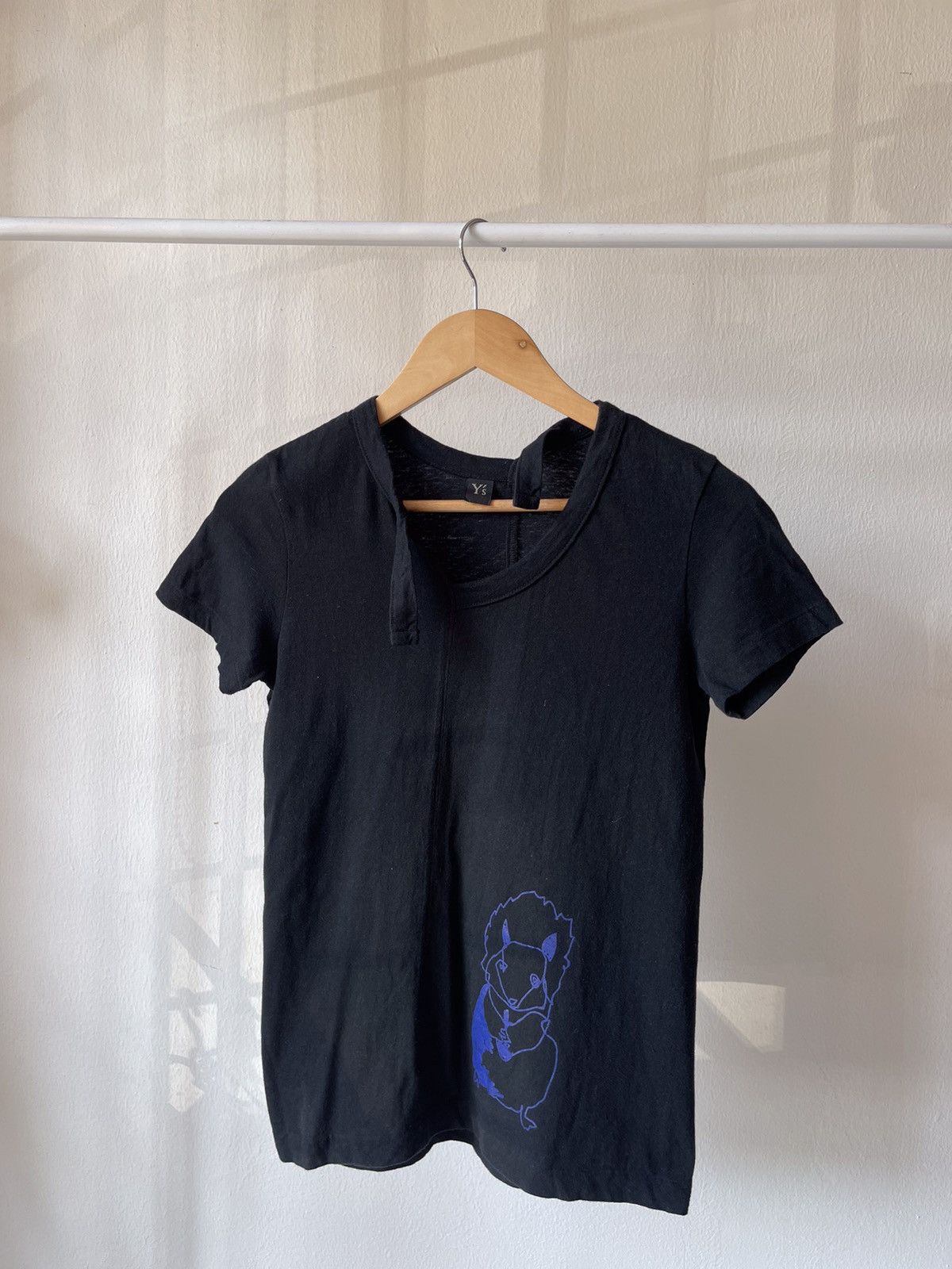 Y's × Y's for Men × Yohji Yamamoto 2000s Y’s Yohji Yamamoto Purple Squirrel Tee Size US XS / EU 42 / 0 - 2 Thumbnail