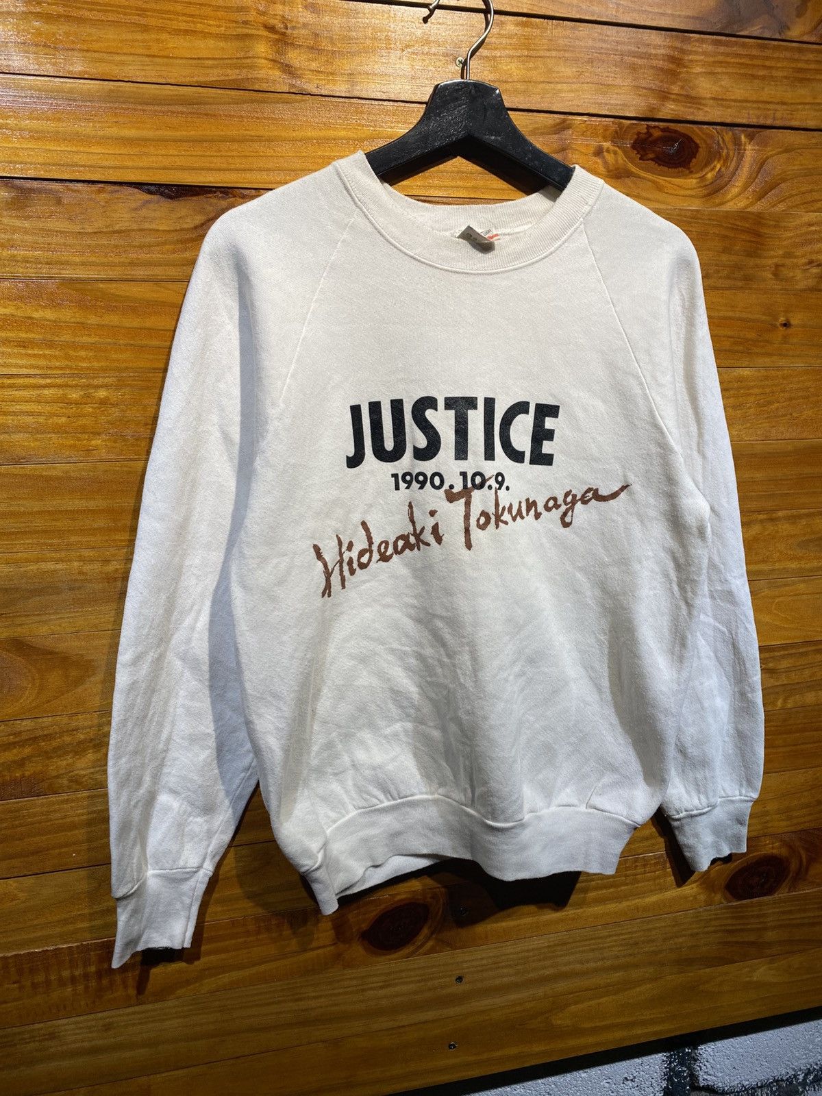 Band Tees Vintage 1990 Fruit of the Loom × Hideaki Tokunaga “Justice” Size US M / EU 48-50 / 2 - 5 Thumbnail