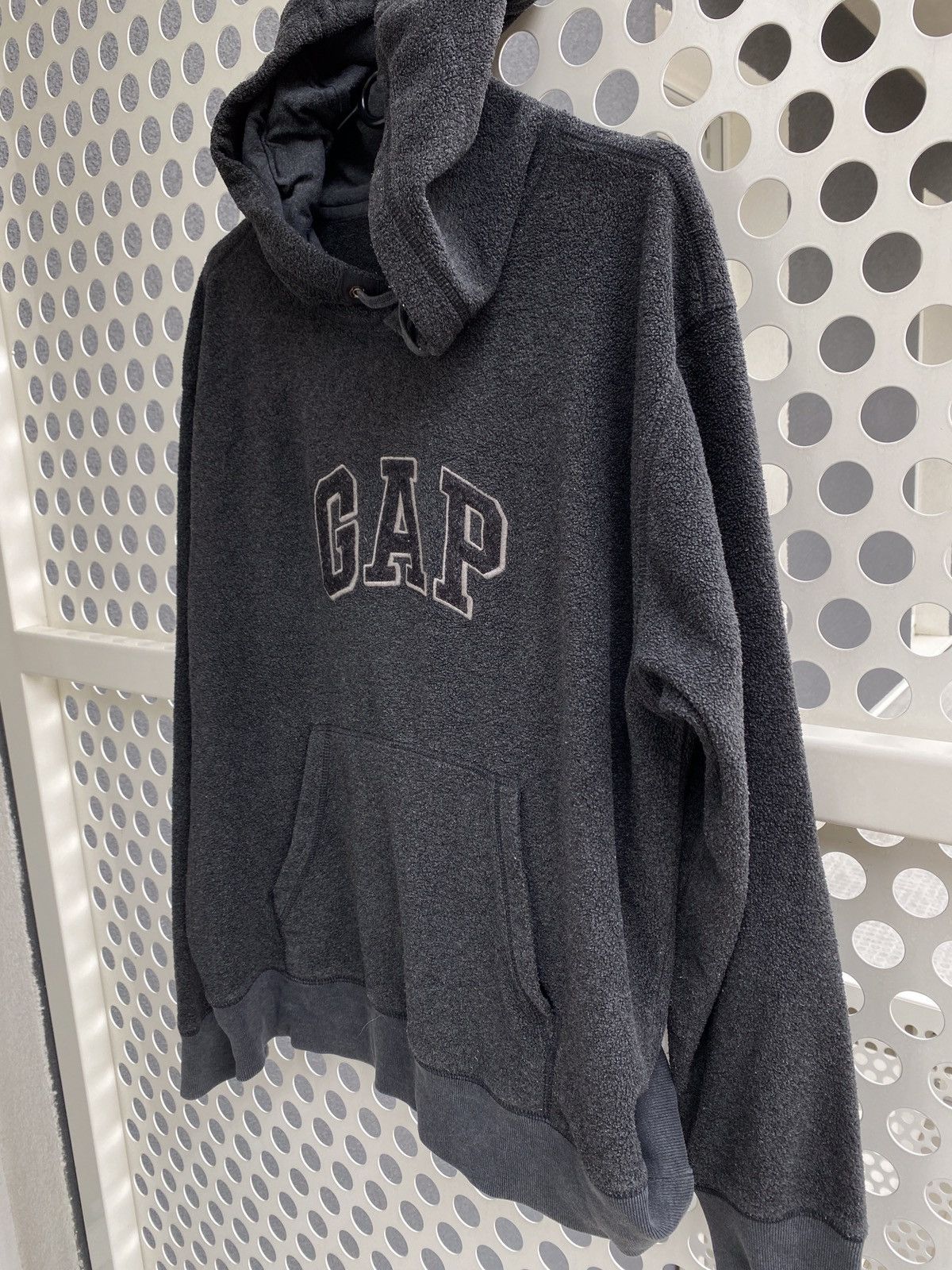 Gap × Vintage Vintage GAP Fleece Boxy Hoodie Big Logo Y2K retro 90s uk Size US M / EU 48-50 / 2 - 2 Thumbnail