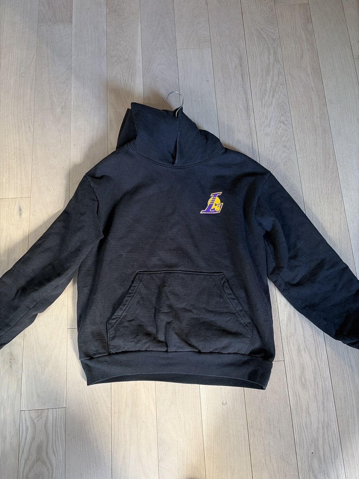 NBA × Warren Lotas Warren Lotas Lakers Heavyweight Hoodie - Black Size US M / EU 48-50 / 2 - 2 Thumbnail