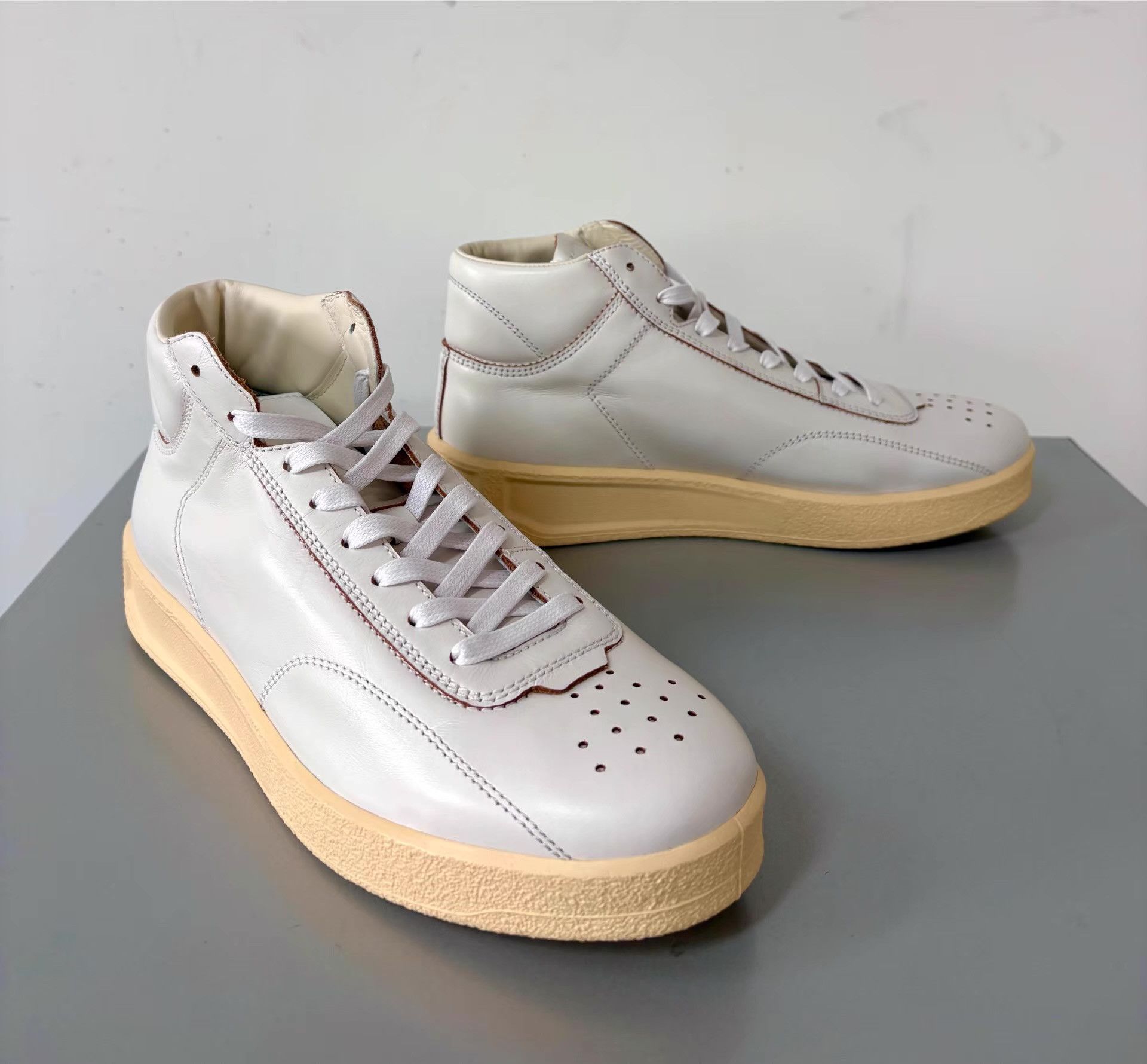 Jil Sander Jil Sander Men's High-Top Sneakers Ｑ21 Size US 7 / EU 40 - 1 Thumbnail
