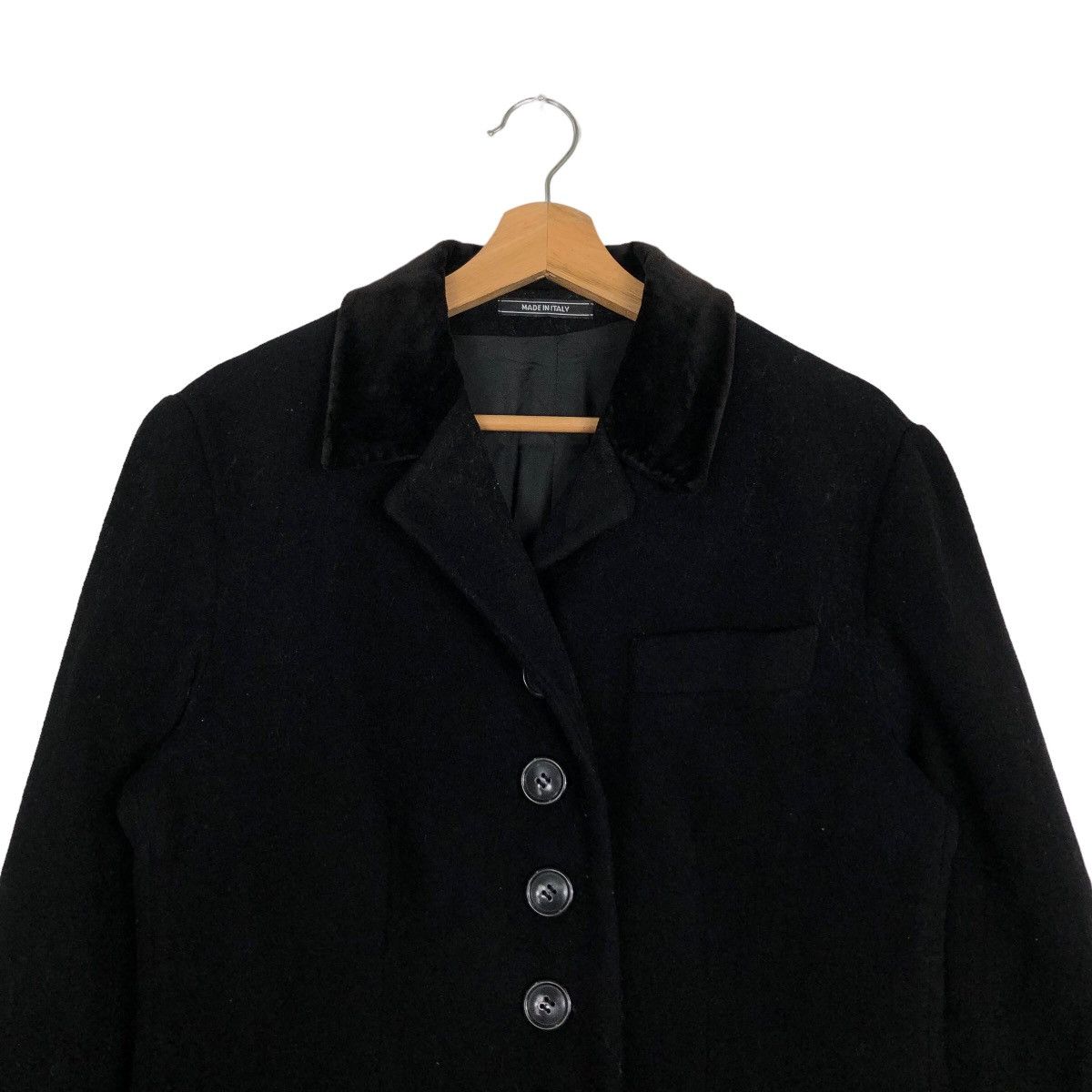 Japanese Brand 🔥Luxury Pick Long Wool Jacket Tagliente Made in Italy Size US M / EU 48-50 / 2 - 3 Thumbnail