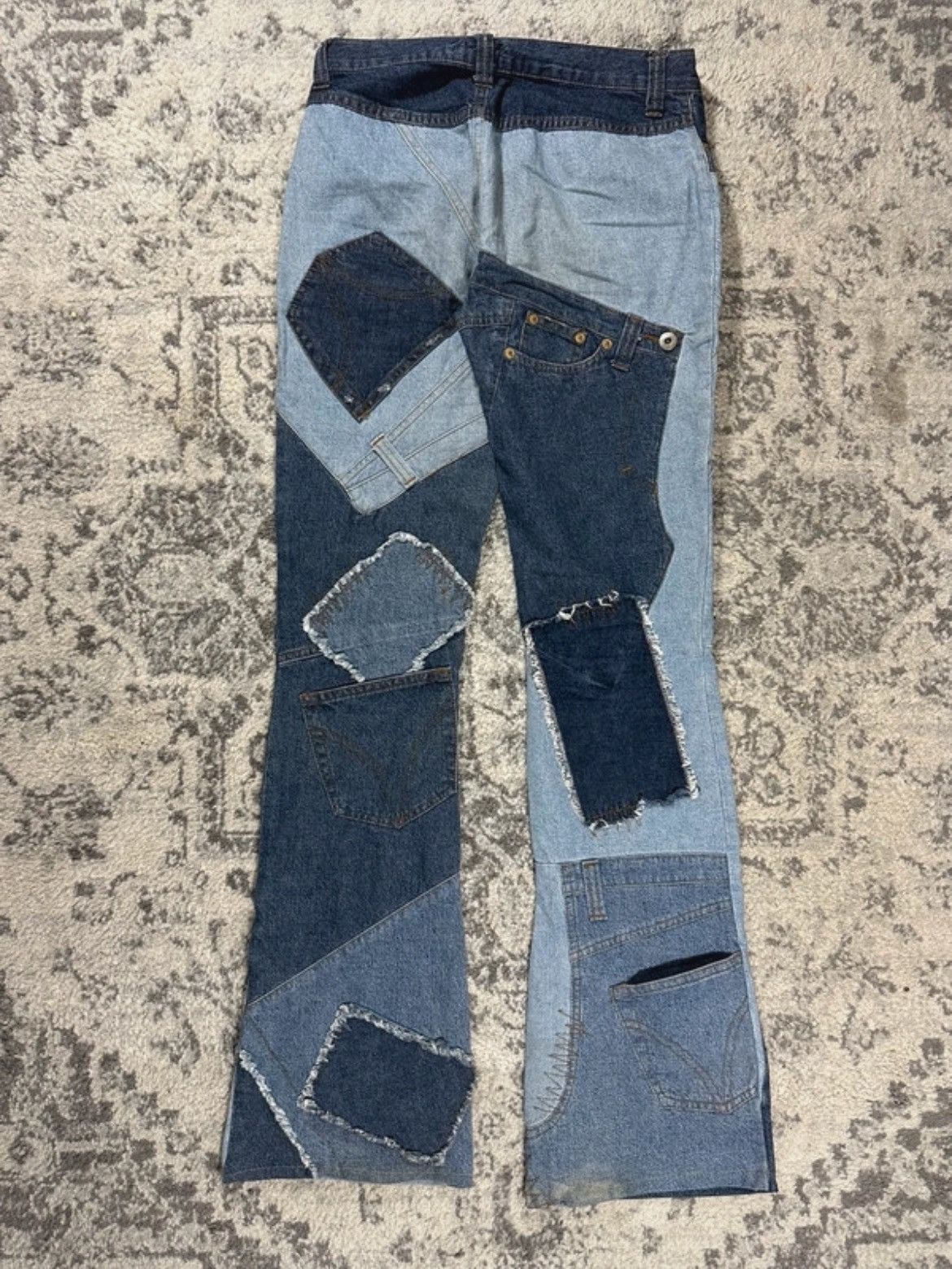 Dolce & Gabbana Multi Denim Patchwork Jeans by Dolce & Gabbana Size 28" / US 6 / IT 42 - 2 Thumbnail
