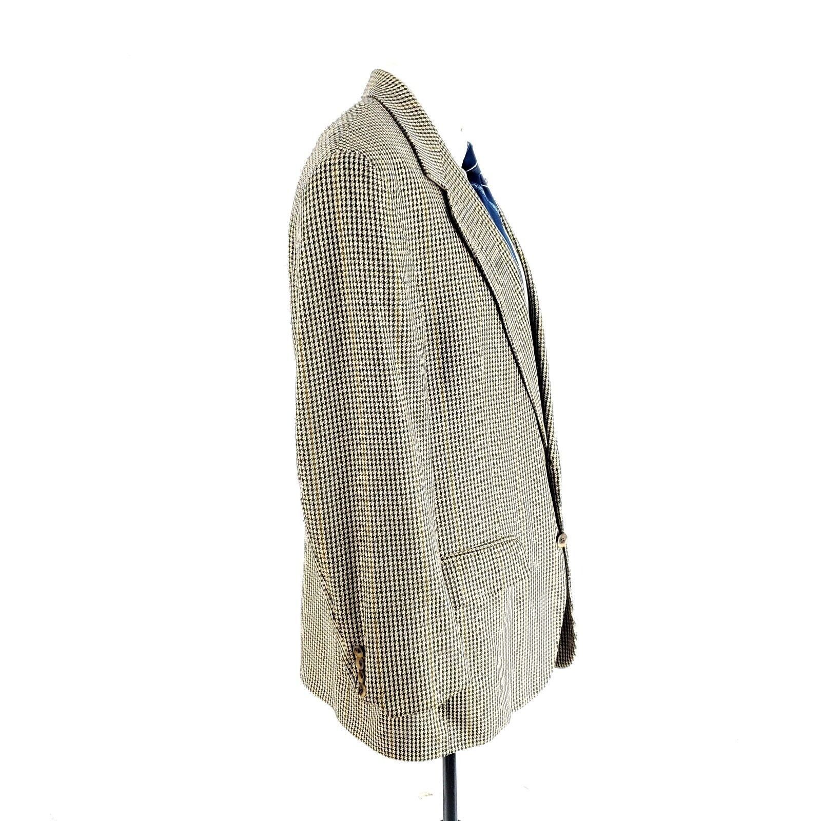 Bill Blass Bill Blass Bespoke Wool Silk 2 Button Sport Coat 40R Brown T Size 40R - 6 Thumbnail