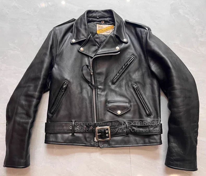 Schott Schott 618 locomotive leather jacket Size US XL / EU 56 / 4 - 1 Thumbnail