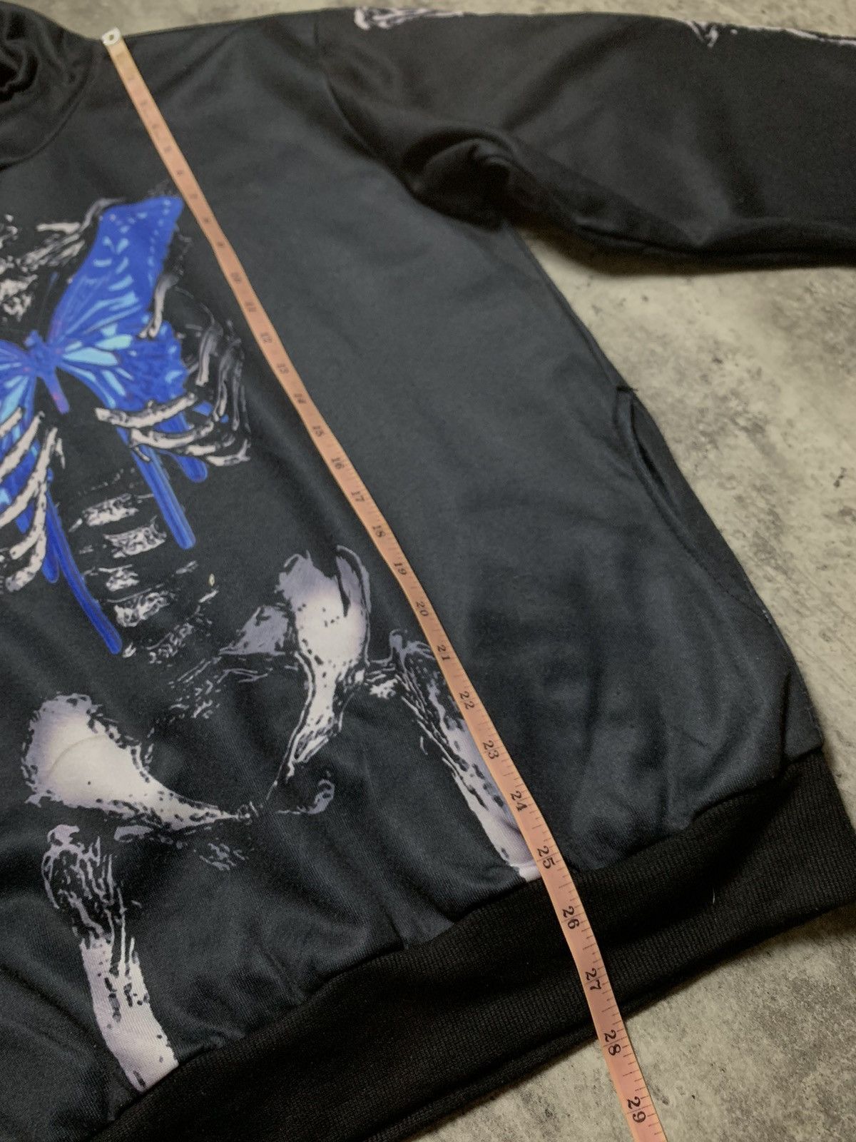 Japanese Brand Acdc Rag X Ray Skull Bones Psychedelic Butterfly Vkei Style Size ONE SIZE - 13 Thumbnail