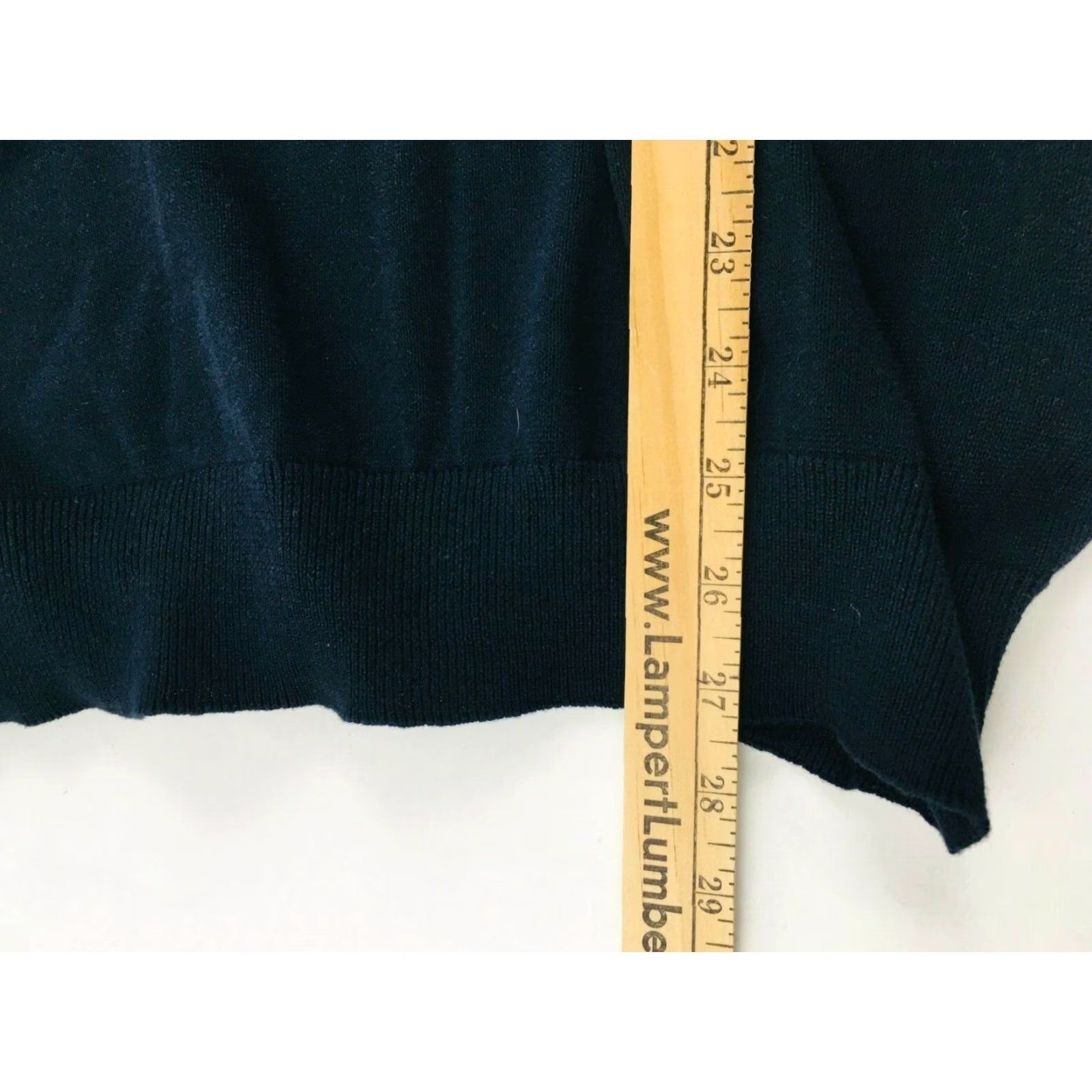 Chaps Chaps Sweater Vest Men Navy Blue Sleeveless Top V-Neck Ribbed Trims Large Size Size 42R - 6 Thumbnail