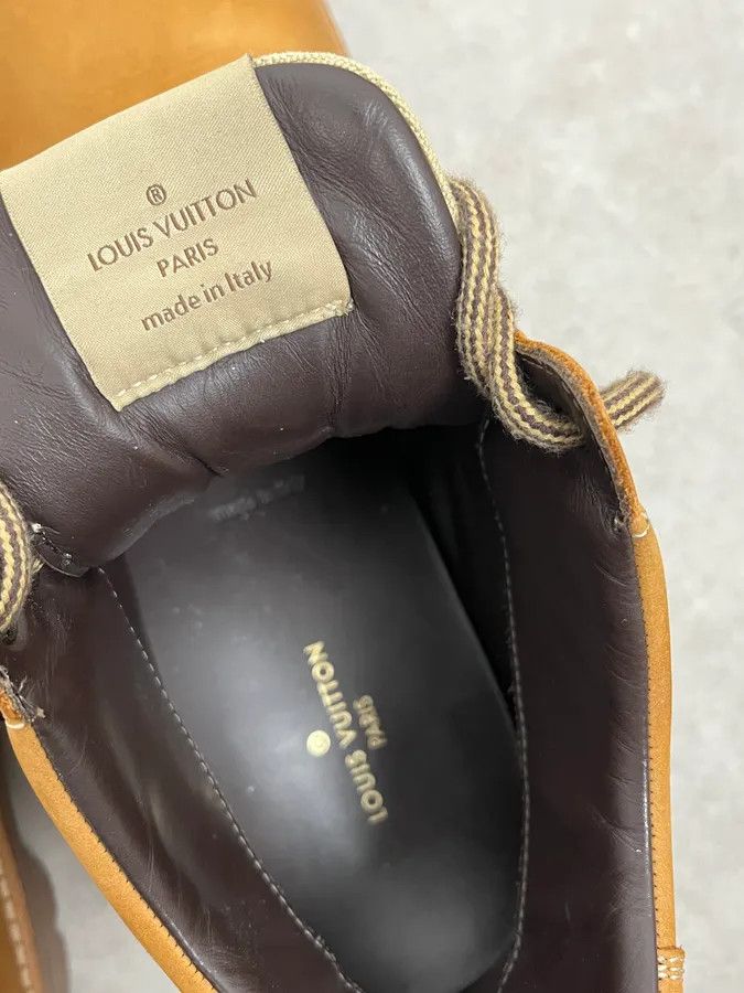 Louis Vuitton Louis Vuitton Oberkampf Beige Wheat Nubuck Boots Size US 11.5 / EU 44-45 - 6 Thumbnail