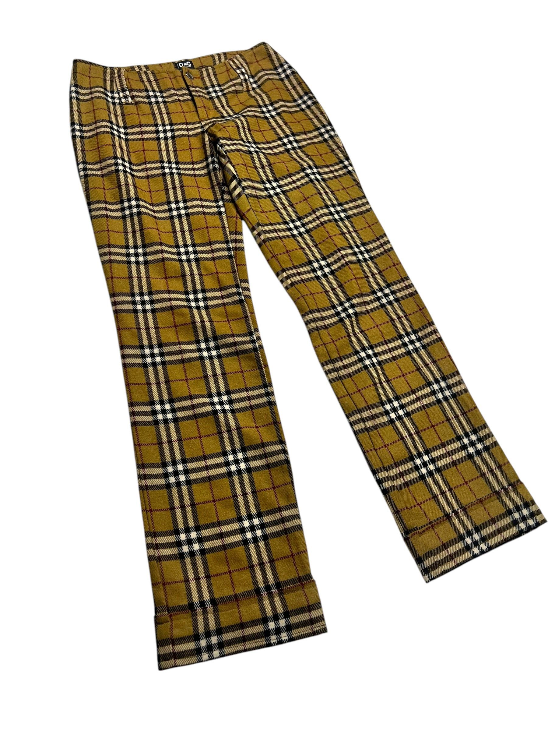 Designer × Dolce & Gabbana × Vintage Dolce & Gabbana Checkered Tartan Pants - 30” Size 30" / US 8 / IT 44 - 2 Thumbnail