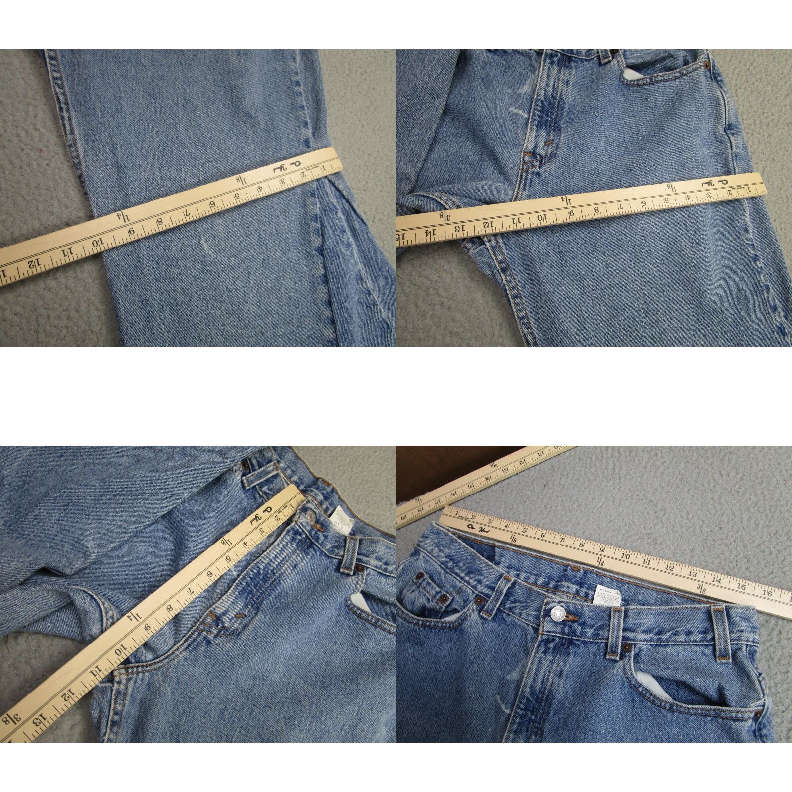 Levi's VINTAGE Levi's 505 Jeans Womens 14 Blue Flare Bell Bottom Denim Made USA 90s Mens, Womens, or Girls? Size 36" / US 14 / IT 50 - 8 Thumbnail