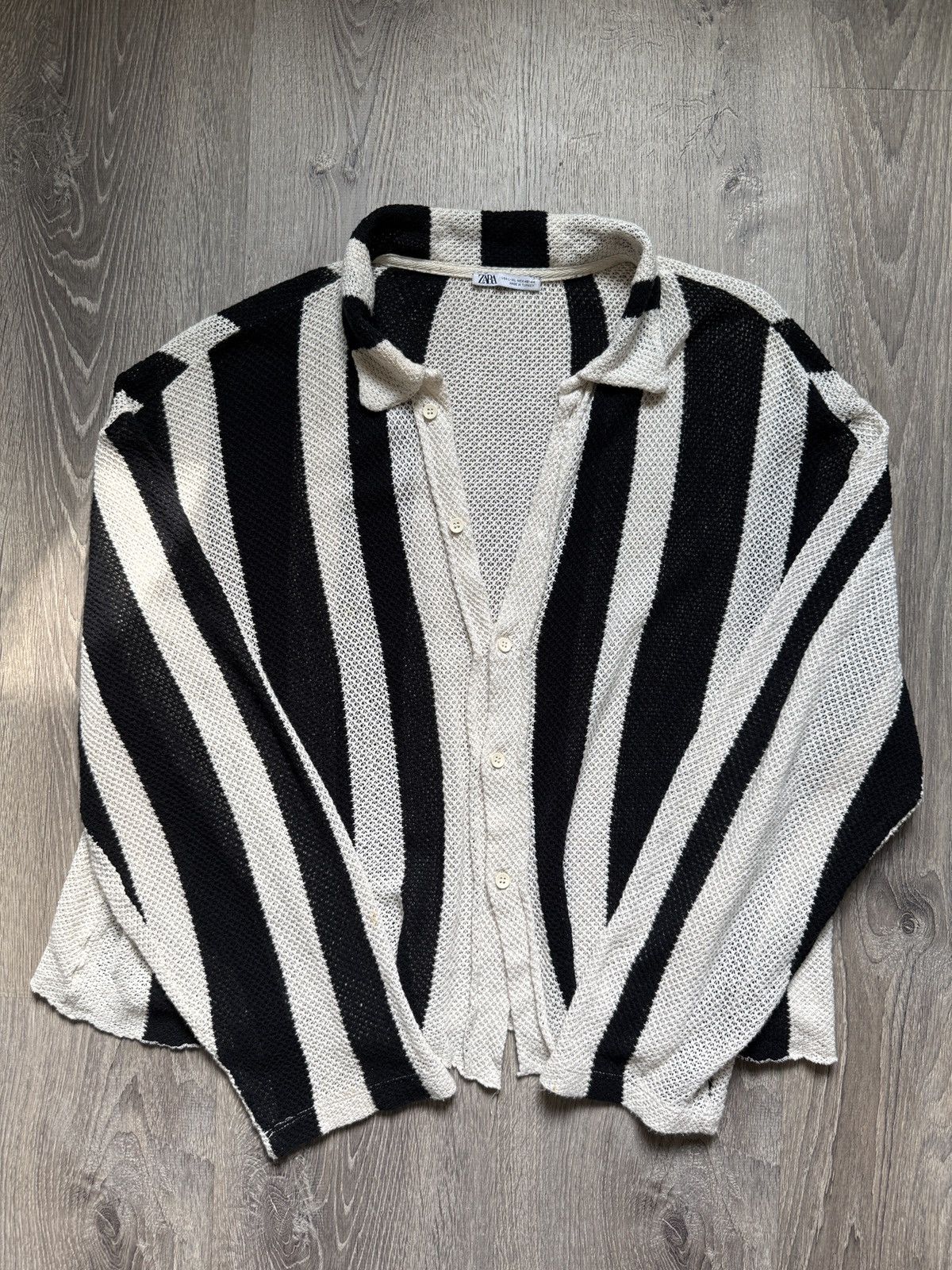 Zara Zara Oreo Crotchet Shirt Size US XL / EU 56 / 4 - 1 Thumbnail