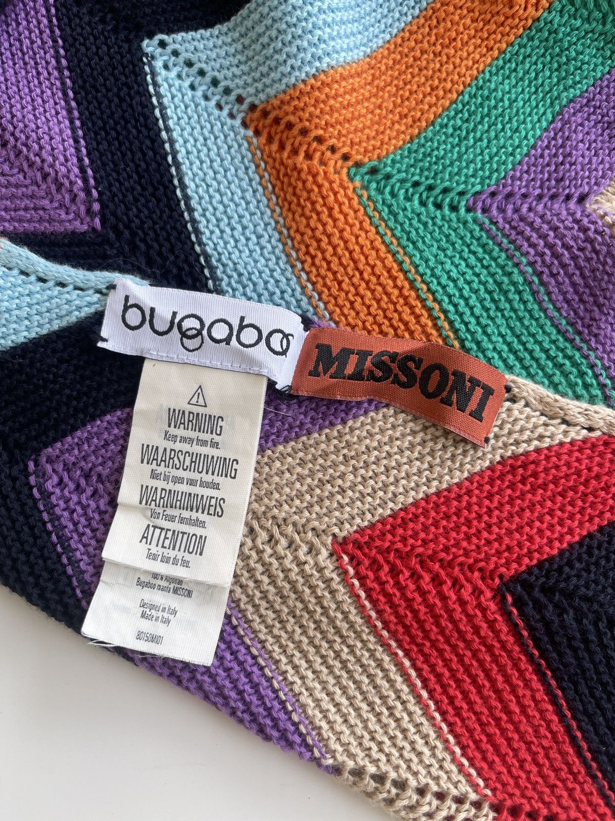 Missoni Missoni Rainbow Knitted Luxury Scarves Size ONE SIZE - 7 Thumbnail