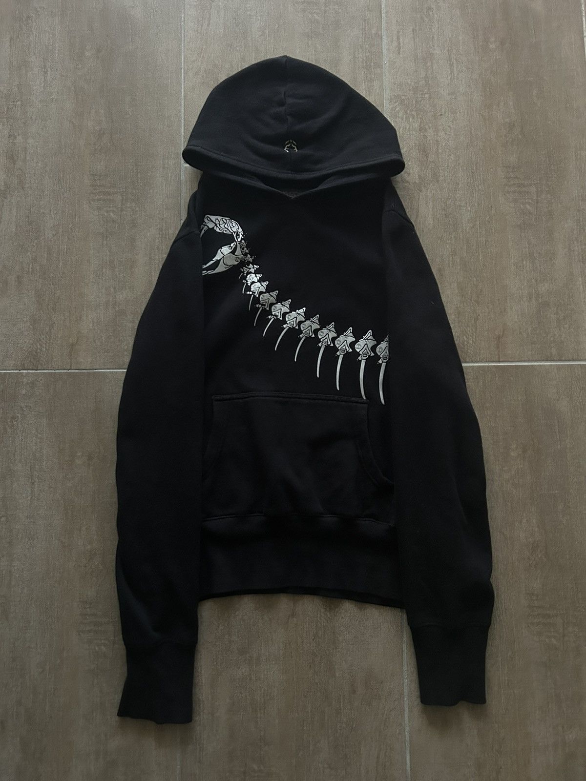 Cyberdog early 2000s skeleton’s snake hoodie