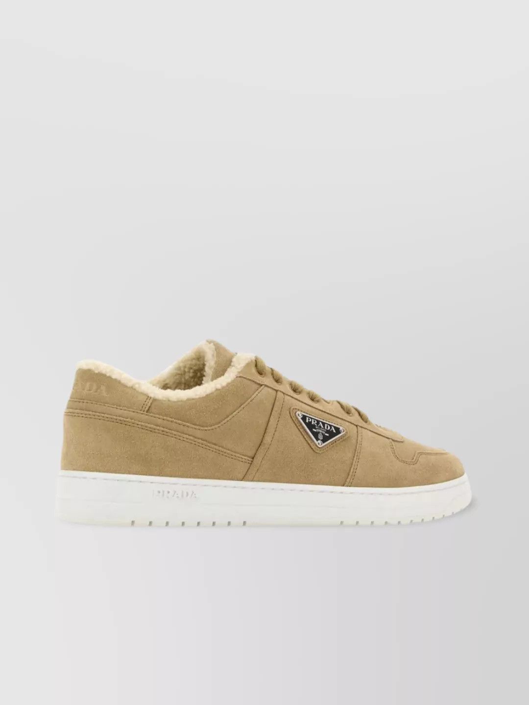 Prada o1mt1gz1024 Urban Suede Low-Top Sneakers in Brown Size US 6 / EU 39 - 3 Thumbnail