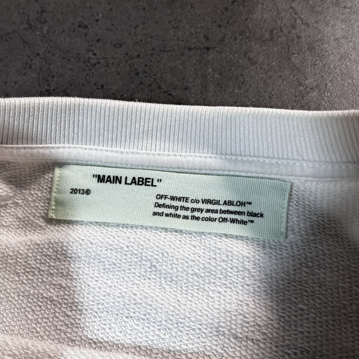 Off-White Off White Virgil Abloh Diagonals Caravaggio Crewneck Sweat Size US XL / EU 56 / 4 - 11 Thumbnail