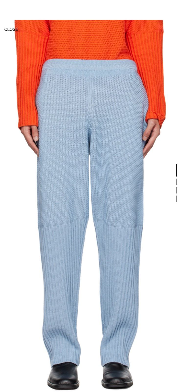 Homme Plisse Issey Miyake HOMME PLISSÉ ISSEY MIYAKE Blue Rustic Sweatpants Size US 32 / EU 48 - 10 Thumbnail