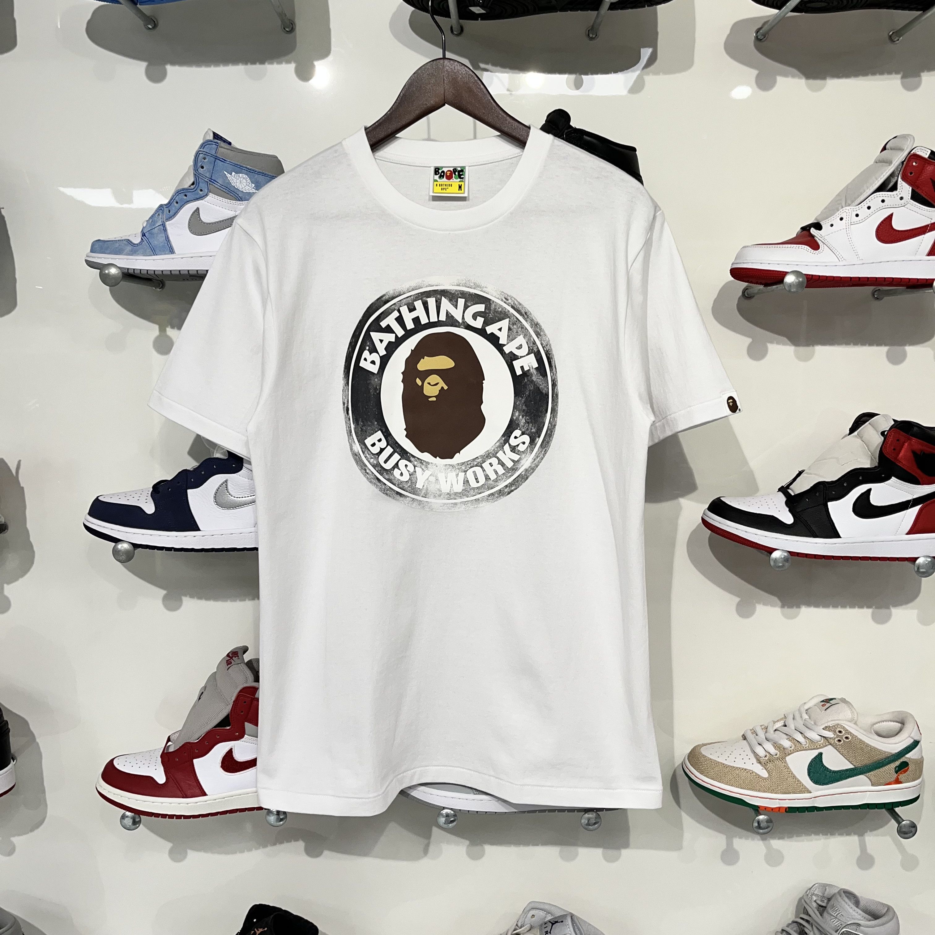 Bape Bape ABC Dot Reflective Busy Works Tee White Size US M / EU 48-50 / 2 - 1 Thumbnail