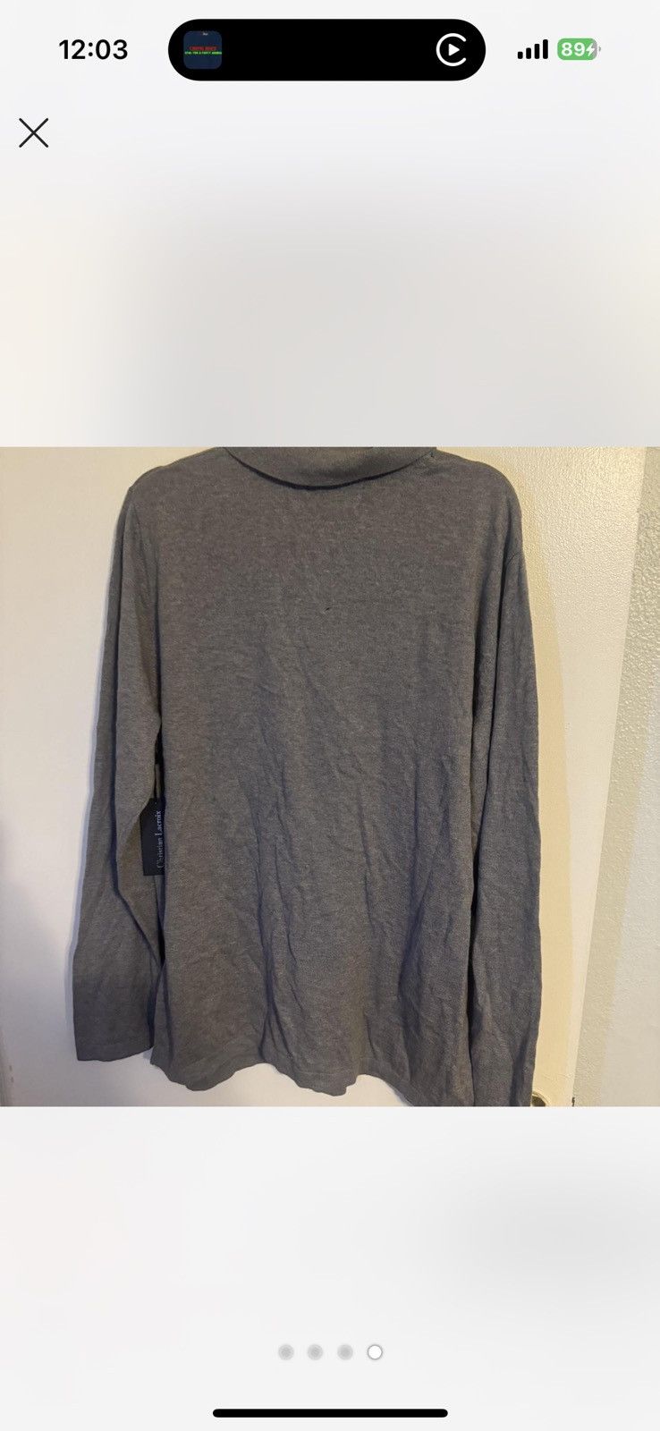 Christian Lacroix Grey Lacroix long sleeve polo shirt #poloshirt Size US XXL / EU 58 / 5 - 4 Thumbnail