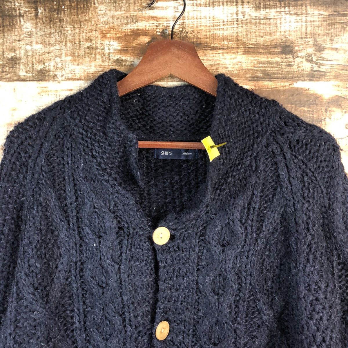DL Ships Dark Blue Cardigan cable Knitwear #C600
