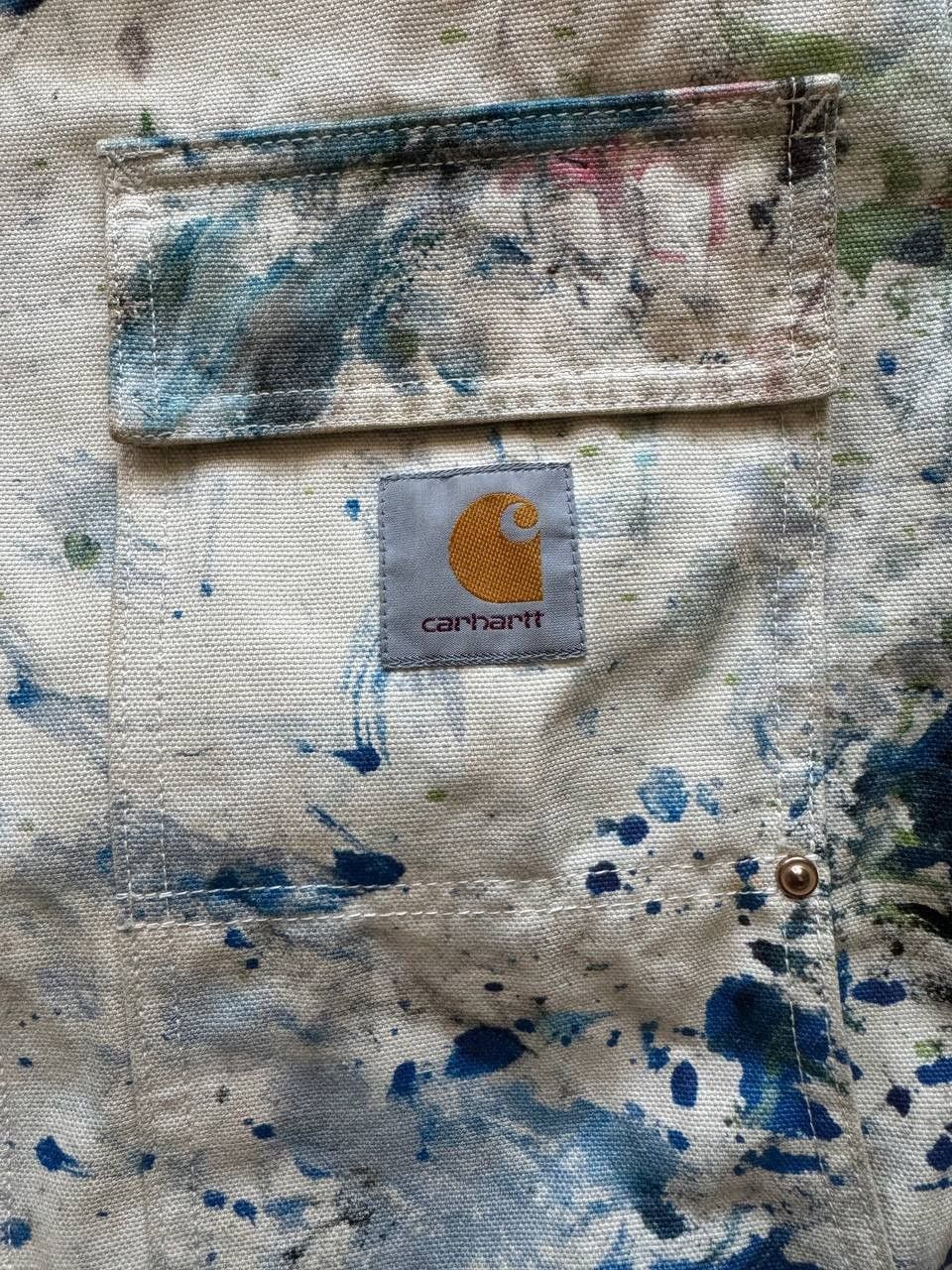 Carhartt × Junya Watanabe 🔥🔥🔥 Junya Watanabe x Carhartt Painted Chore Jacket Size US S / EU 44-46 / 1 - 5 Thumbnail