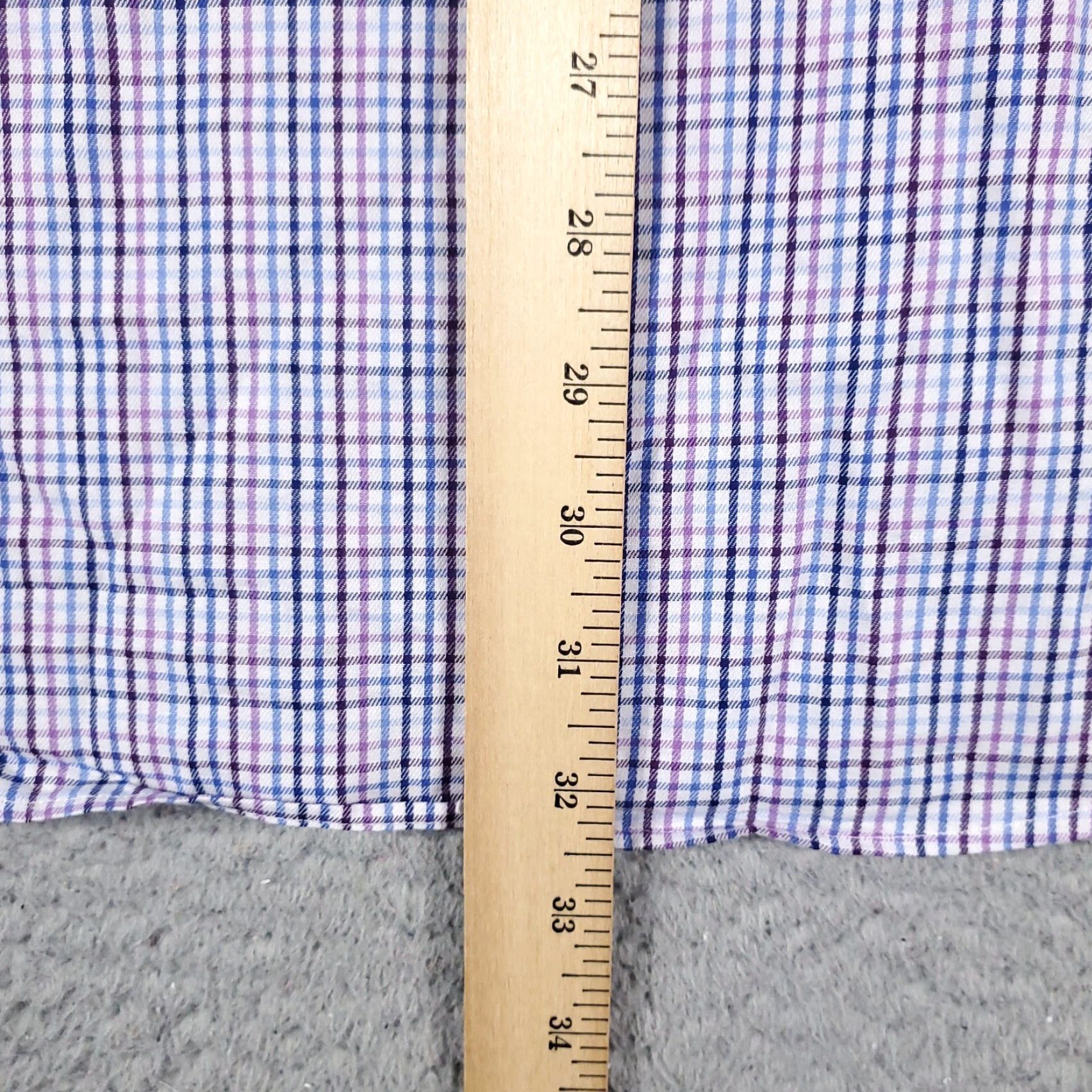Tommy Hilfiger Tommy Hilfiger Button-Up Shirt Mens Large Blue Purple Plaid Long Sleeve Casual Size US L / EU 52-54 / 3 - 4 Thumbnail