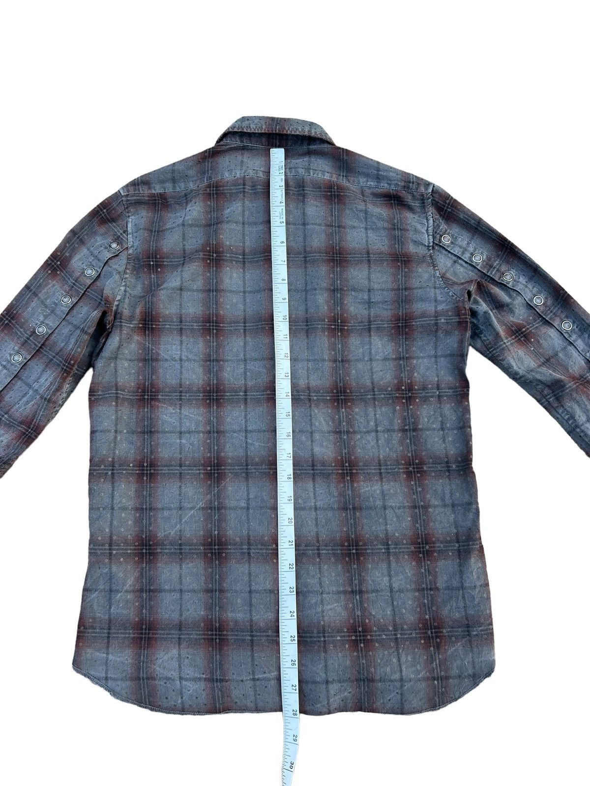 20471120 Vintage Paranoid Japan Blink Dot Bondage Flannel Shirt Size US S / EU 44-46 / 1 - 5 Thumbnail