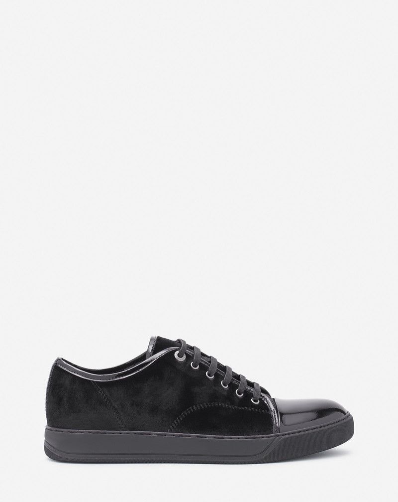 Lanvin os11x0526 DBB1 Sneakers in Velvet and Patent Leather Black Size US 9 / EU 42 - 1 Thumbnail