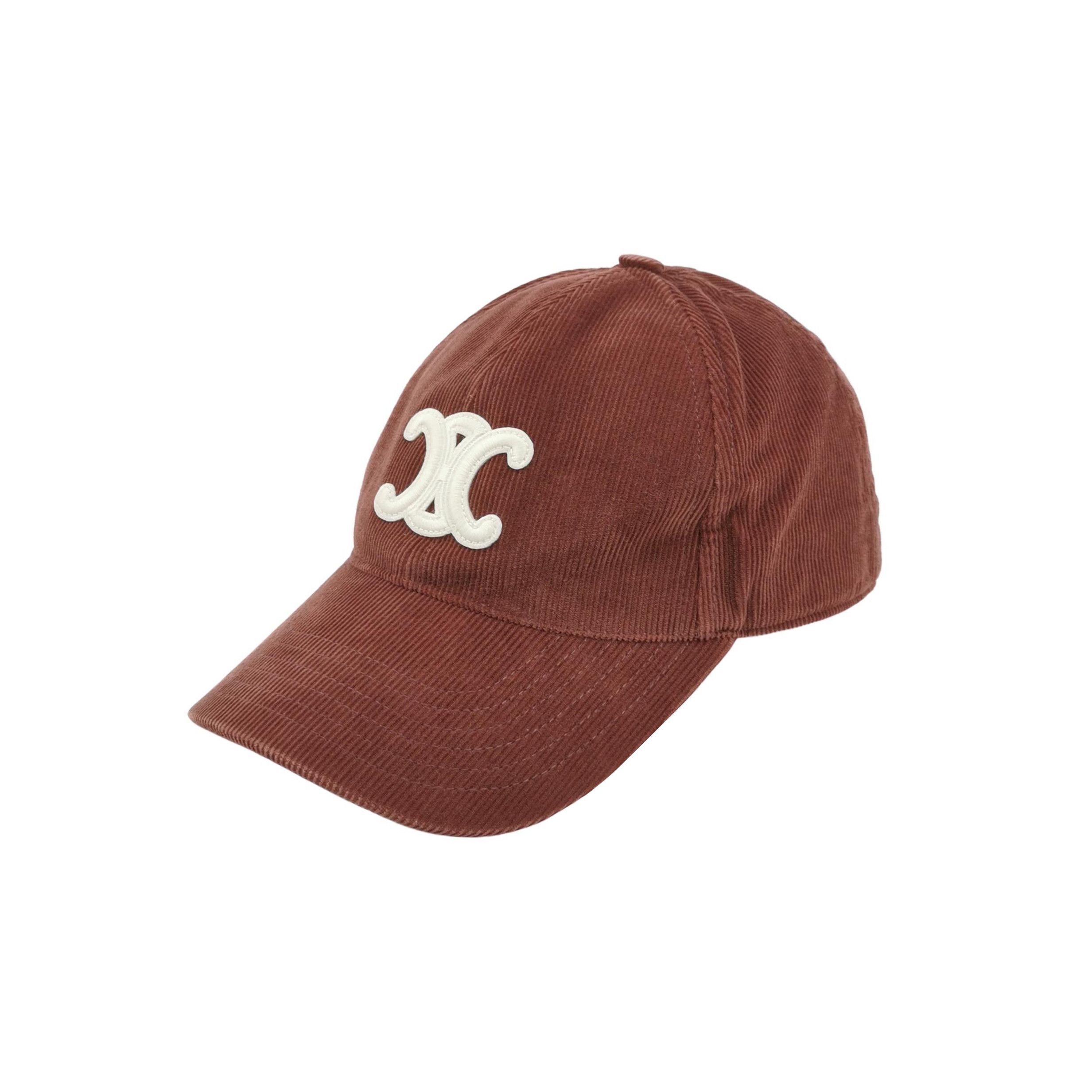 Celine Celine Triomphe Corduroy Baseball Cap Size S Size ONE SIZE - 1 Thumbnail