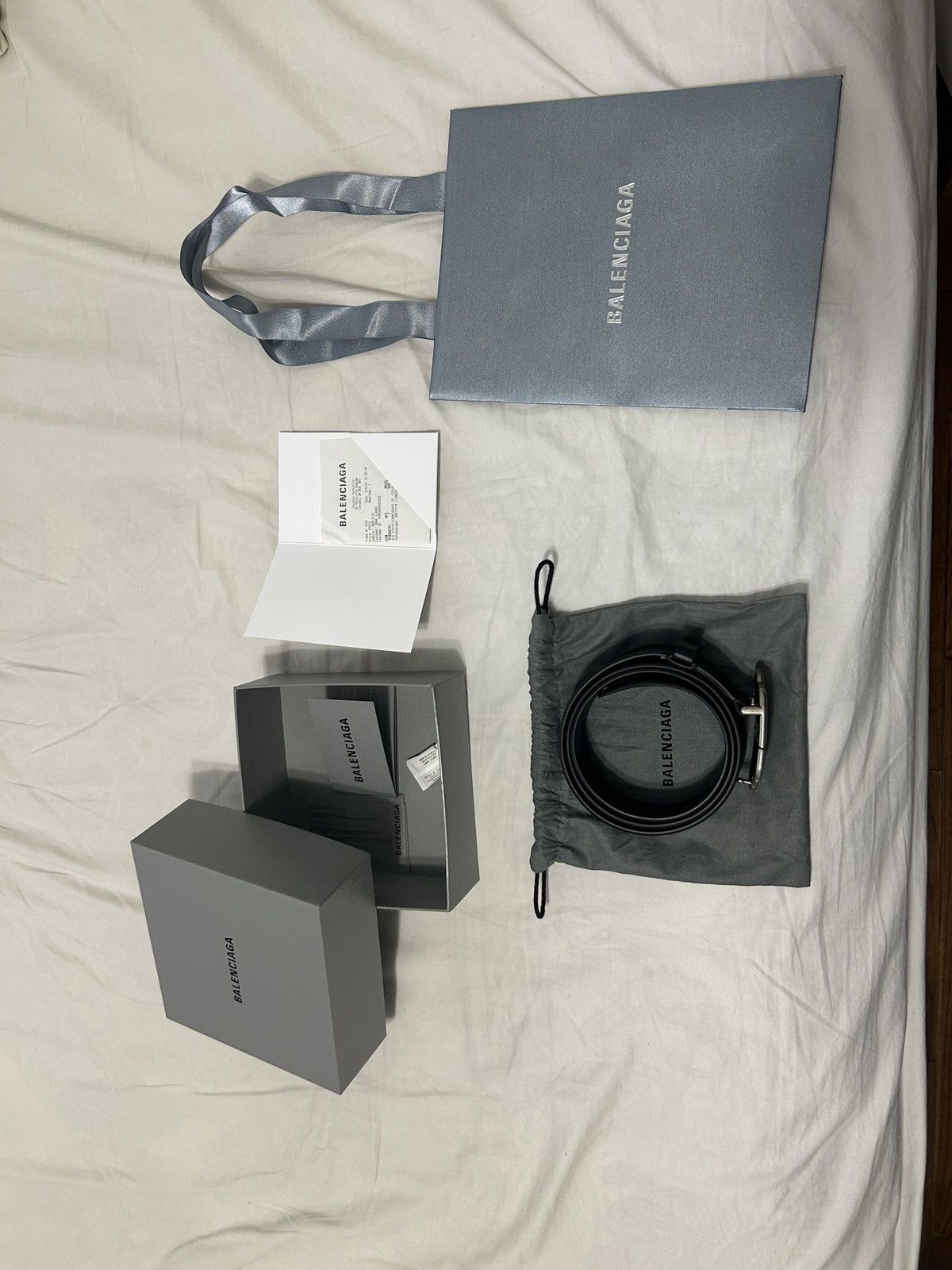 image of Balenciaga Belt in Black, Men's