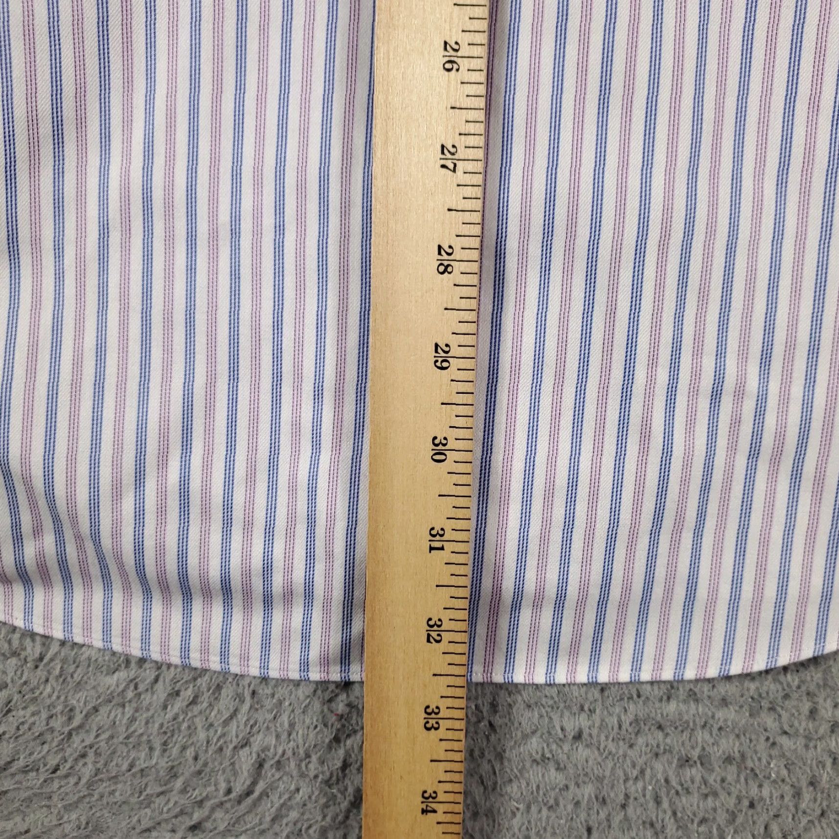 Brooks Brothers VINTAGE Brooks Brothers Dress Shirt Men Size 16.5 Blue Stripe Long Sleeve Formal Business Casual Size 42R - 4 Thumbnail