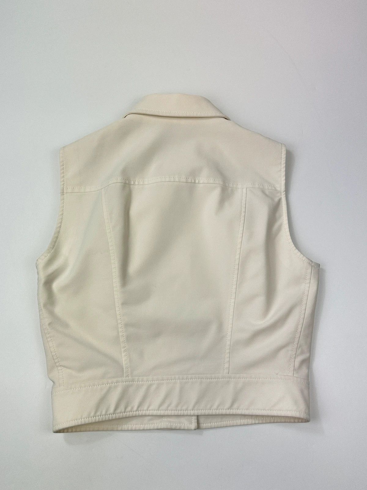 Prada Prada Milano SS1998 White Vest Top Sleeveless Jacket Size M / US 6-8 / IT 42-44 - 5 Thumbnail