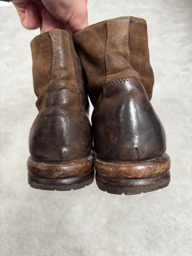 Vintage Ernesto Dolani Brown Eroded Suede Leather Boots Size US 9 / EU 42 - 6 Thumbnail