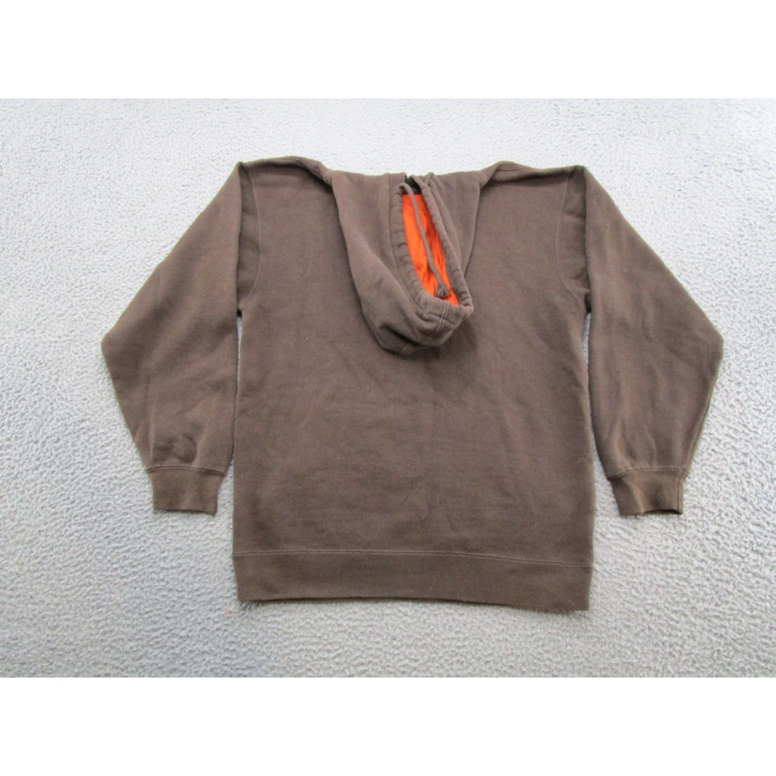 Hunter VINTAGE Buck Wear Trophy Hunter Hoodie Deer Skull Logo Sweatshirt M Brown Mens Hooded Pullover All Seasons Size M Hunting Logo Size US M / EU 48-50 / 2 - 7 Thumbnail