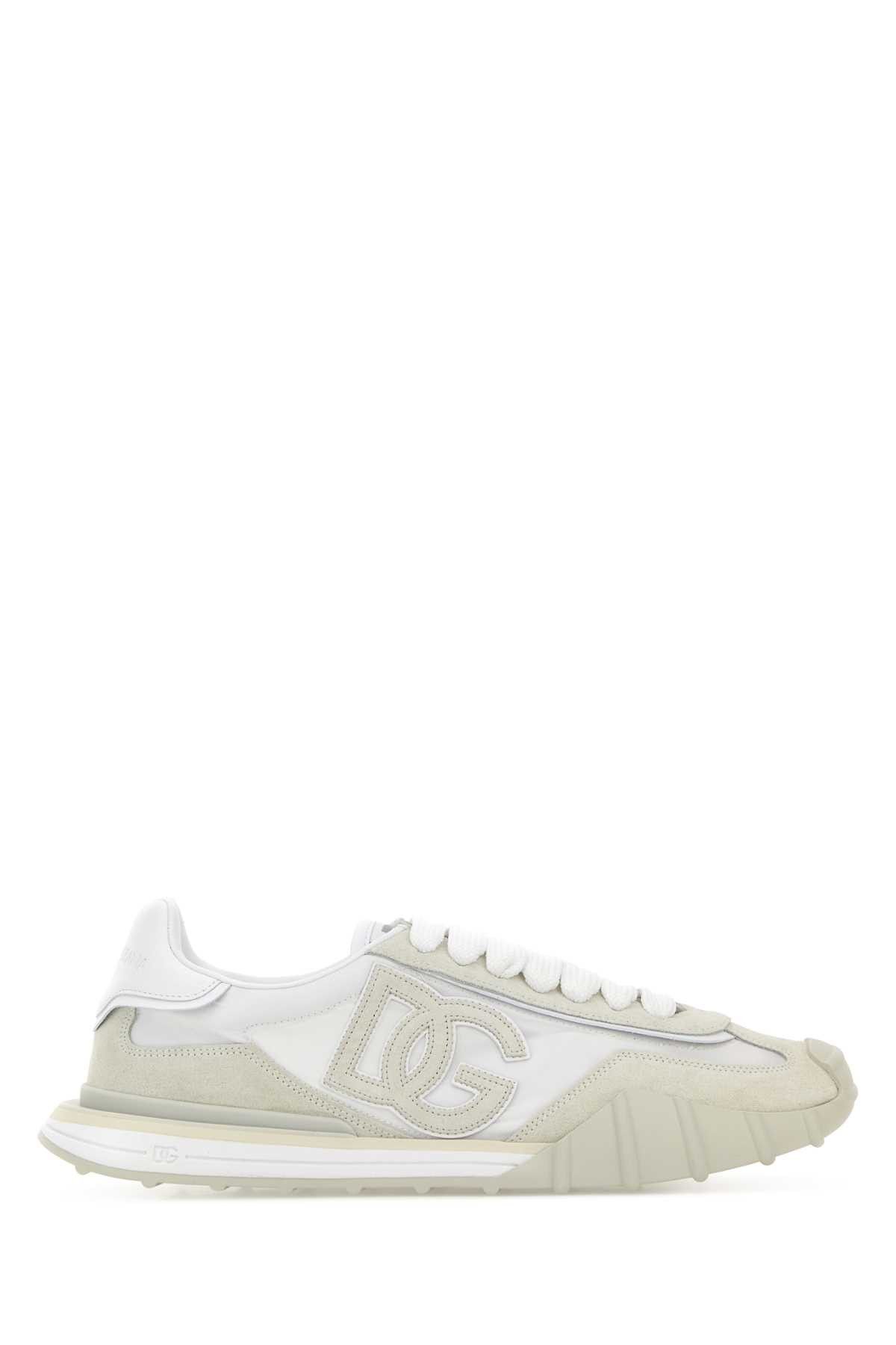 Dolce & Gabbana Two-Tone Canvas And Suede Dg Athletic Sneakers Size US 12 / EU 45 - 1 Thumbnail