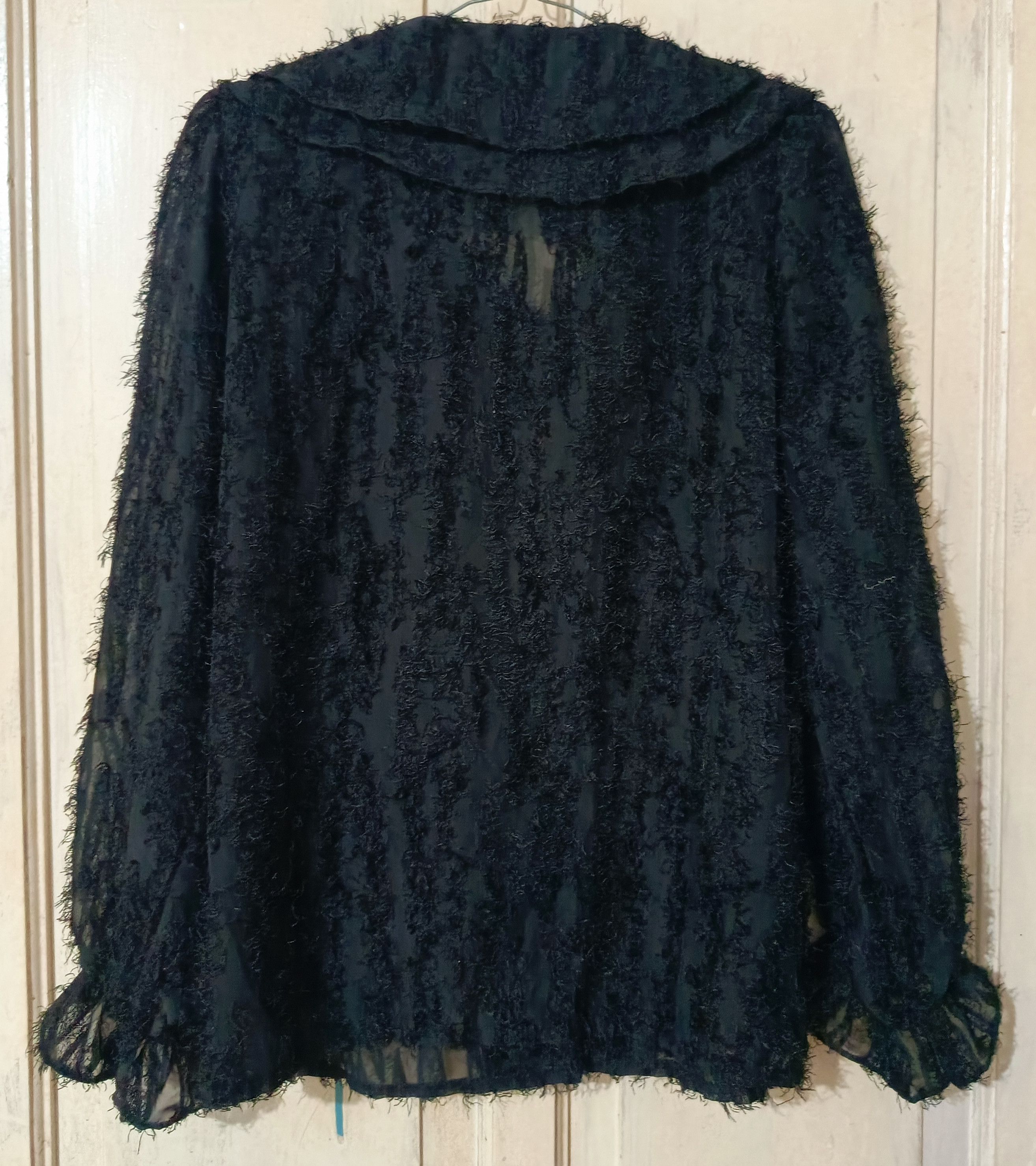 If Six Was Nine Vintage Japan Love Holic Grunge Fur Lace Button Up Shirt Size M / US 6-8 / IT 42-44 - 3 Thumbnail