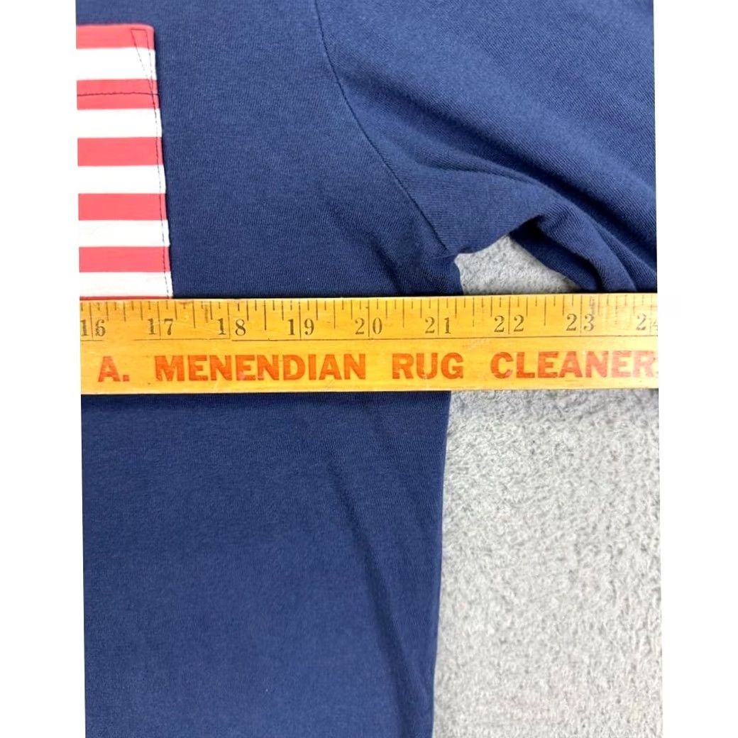 Vineyard Vines Vineyard Vines T-Shirt Long Sleeve Mens Medium Blue USA Flag Graphic Print Crew Neck Size US M / EU 48-50 / 2 - 5 Thumbnail