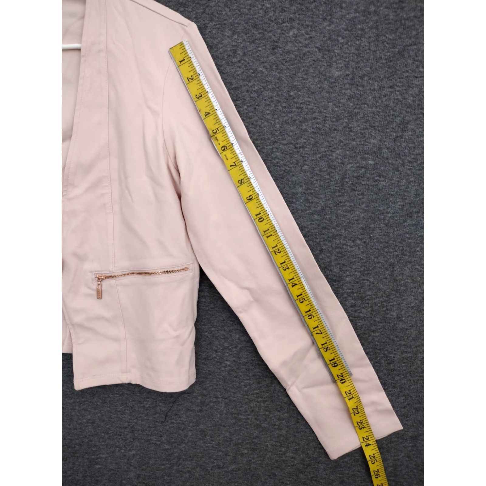 Guess Guess Blazer Women XL Light Pink Open Front Cropped Length Jacket Blazer Size XL / US 12-14 / IT 48-50 - 5 Thumbnail