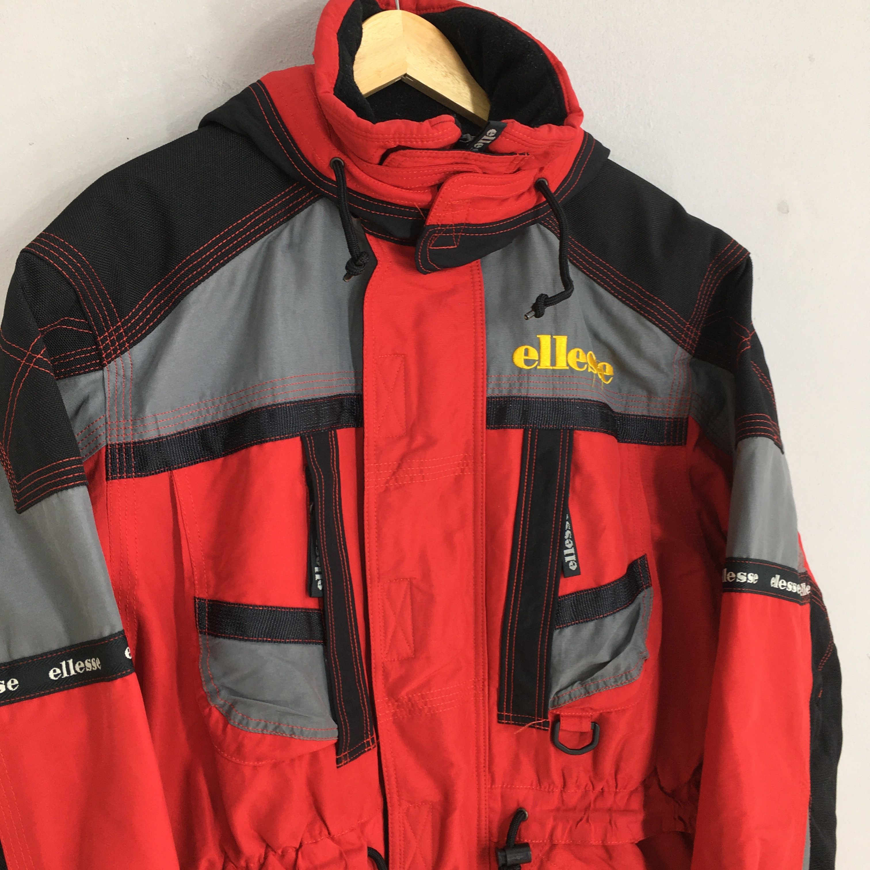 Ellesse Vintage 90's Ellesse Ski Wear Winter Hoodie Jacket Medium Size US M / EU 48-50 / 2 - 4 Thumbnail